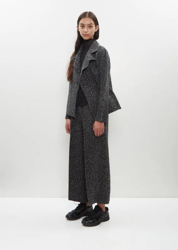 Polyester-Wool Blend Warm Pleats Jacket sold by La Garconne