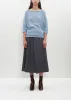 Merino Wool-Cotton Unita Boatneck Sweater — Sky Blue sold by La Garconne