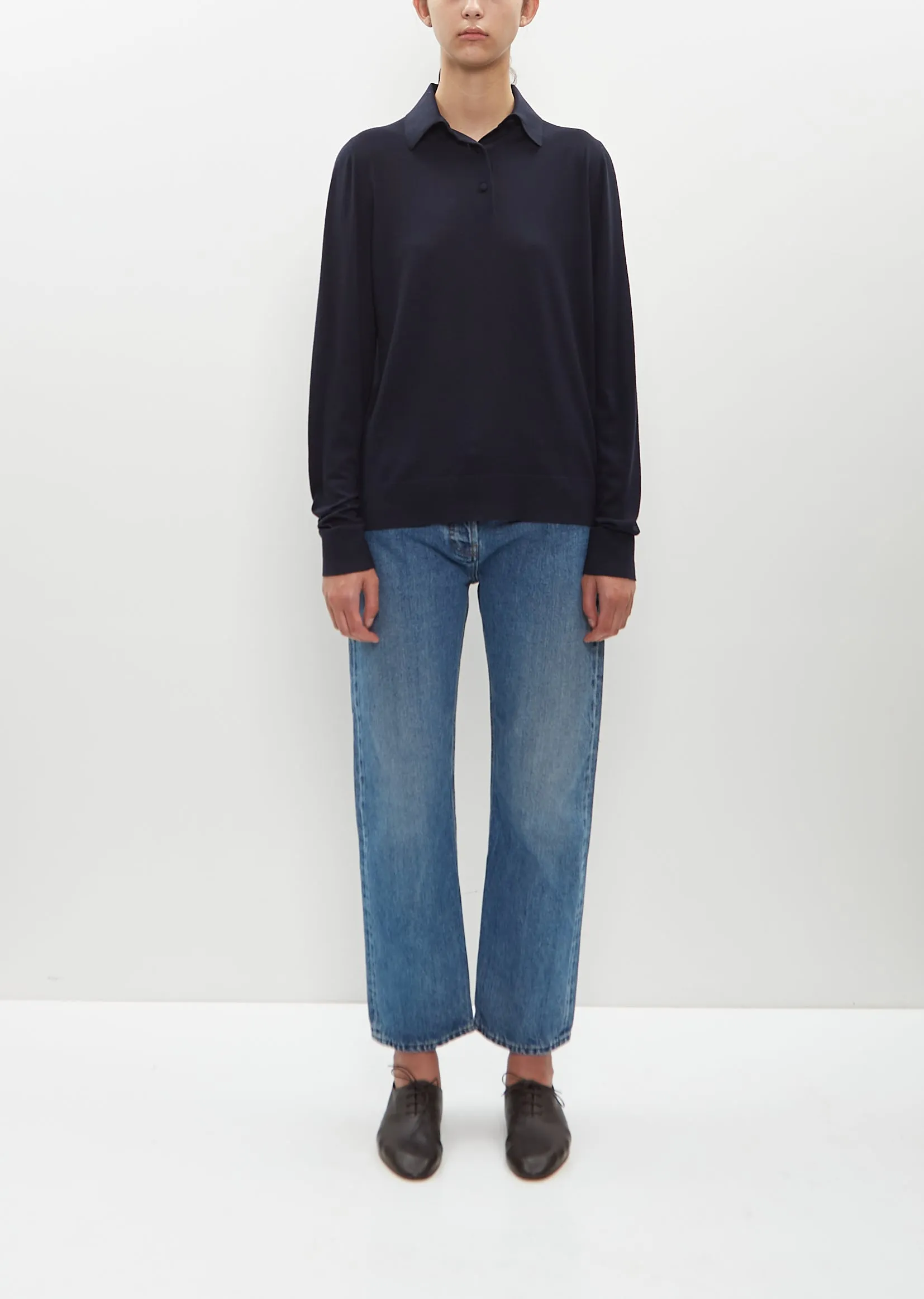 Wool Jersey Ipanelli Polo sold by La Garconne product image thumbnail 5