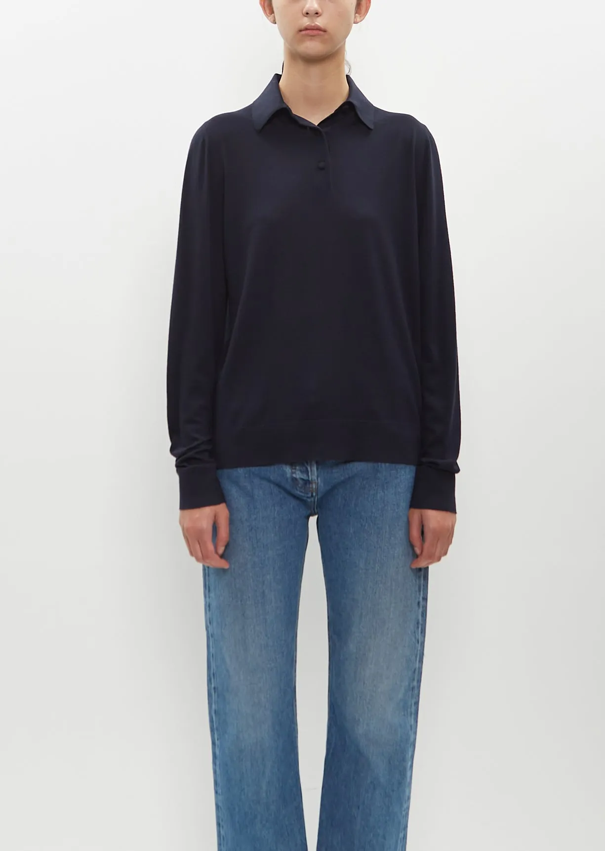 Wool Jersey Ipanelli Polo sold by La Garconne product image thumbnail 2