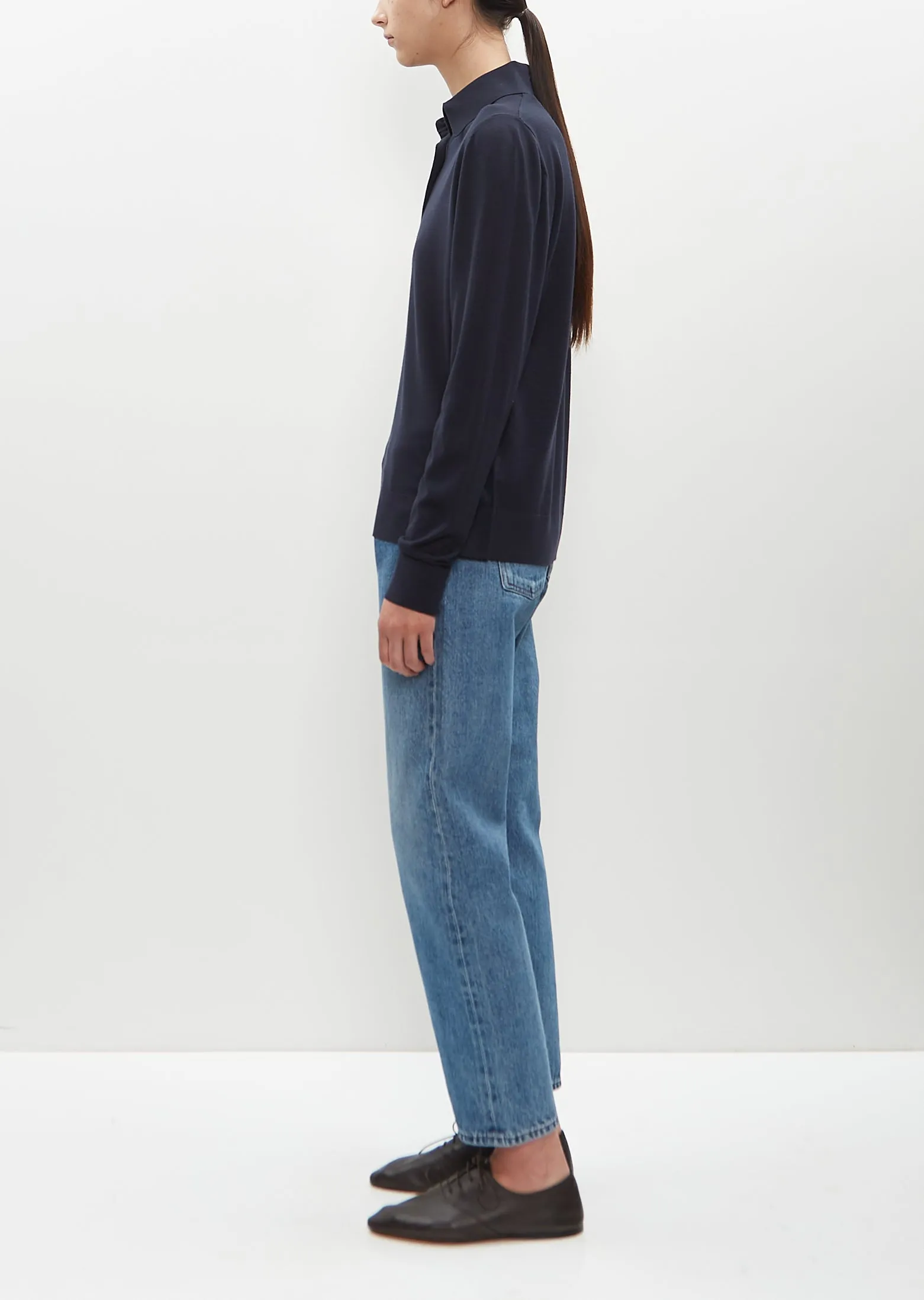 Wool Jersey Ipanelli Polo sold by La Garconne product image thumbnail 3