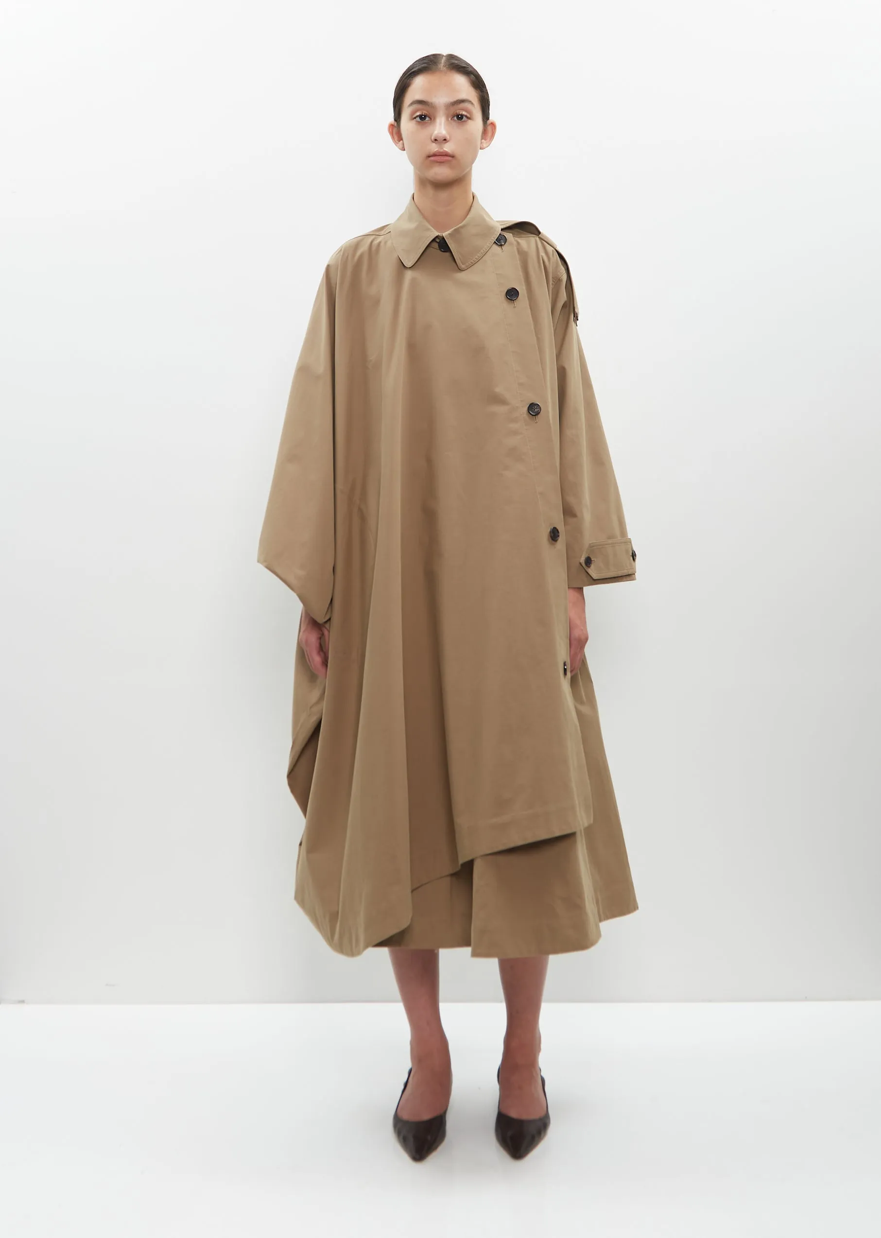 Sanded Pima Cotton Aralia Coat sold by La Garconne