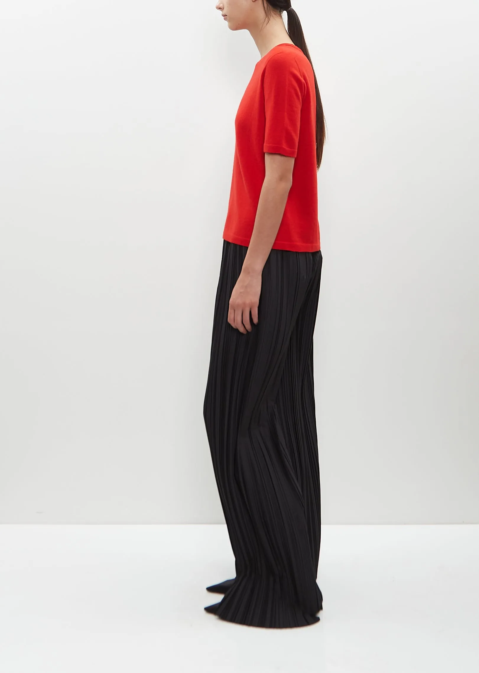 Pleated Poly-Wool Gala Pant sold by La Garconne product image thumbnail 2