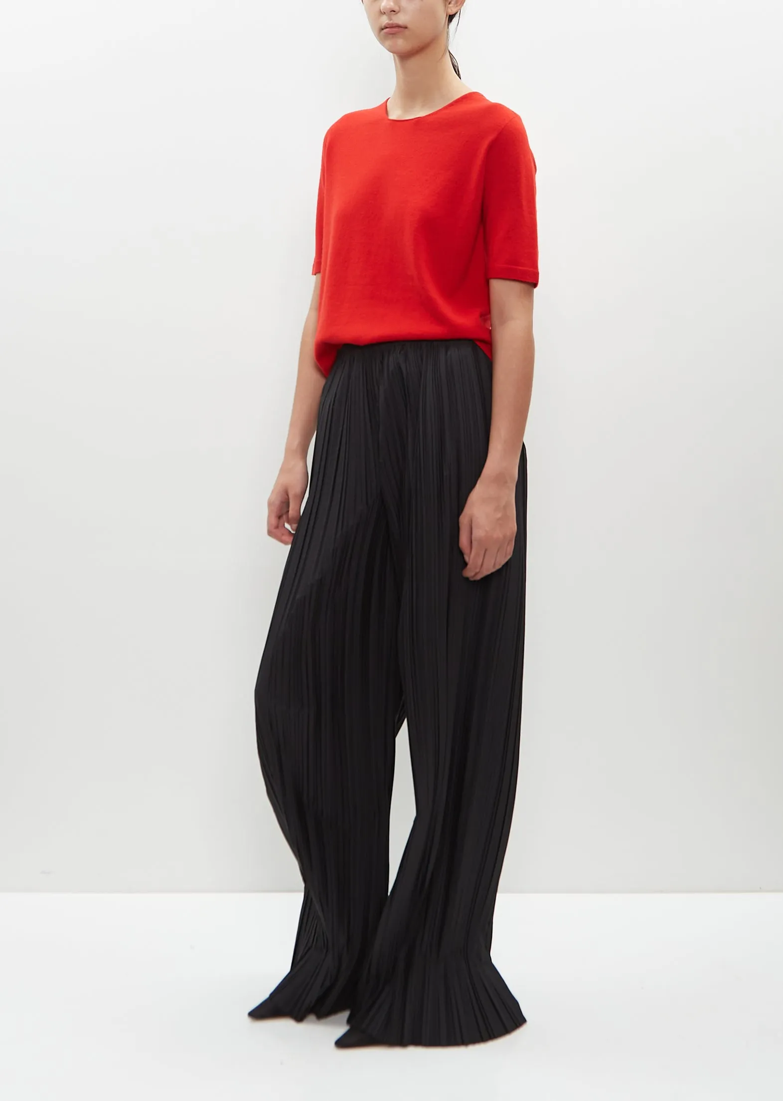 Pleated Poly-Wool Gala Pant sold by La Garconne product image thumbnail 4