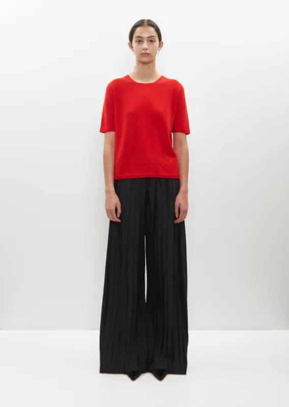 Pleated Poly-Wool Gala Pant sold by La Garconne