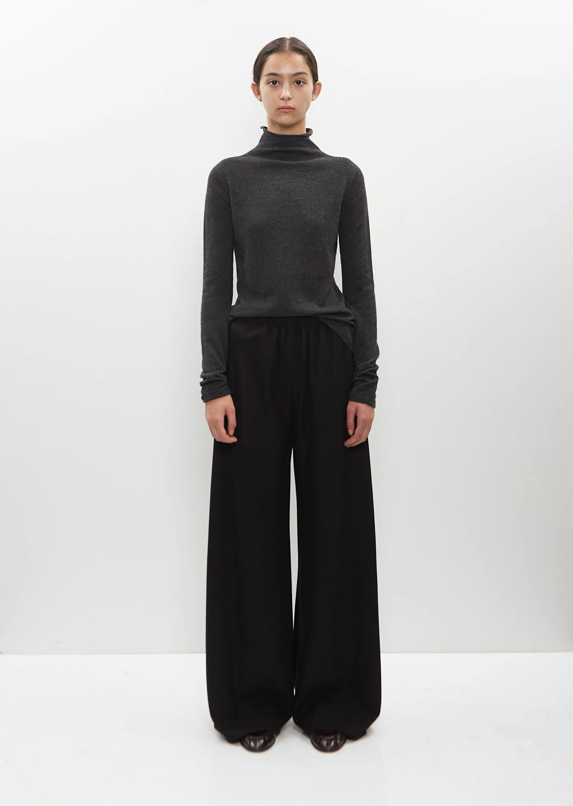 Cashmere-Wool Flannel Gala Pant sold by La Garconne