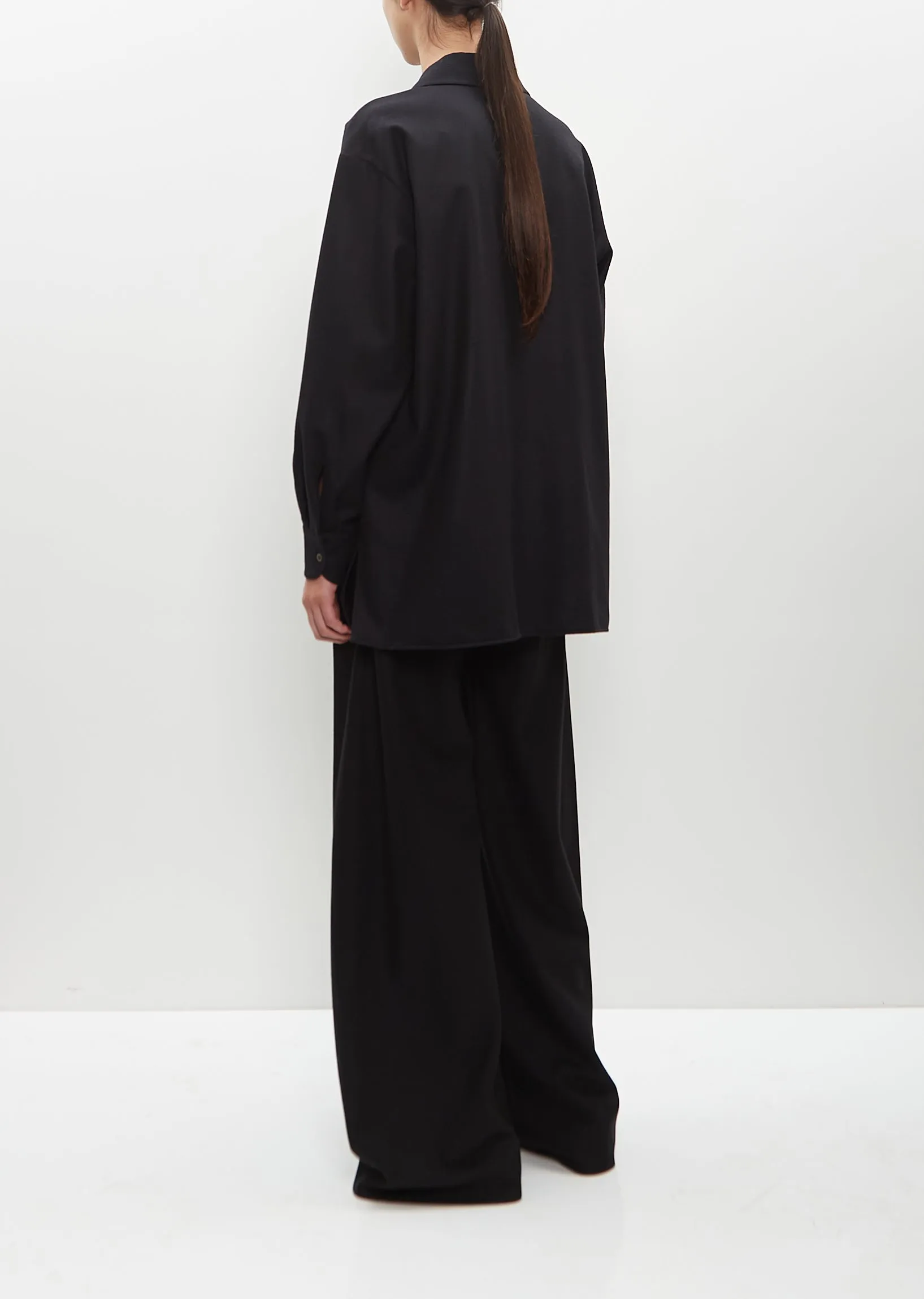 Cashmere-Wool Flannel Komako Shirt sold by La Garconne product image thumbnail 4