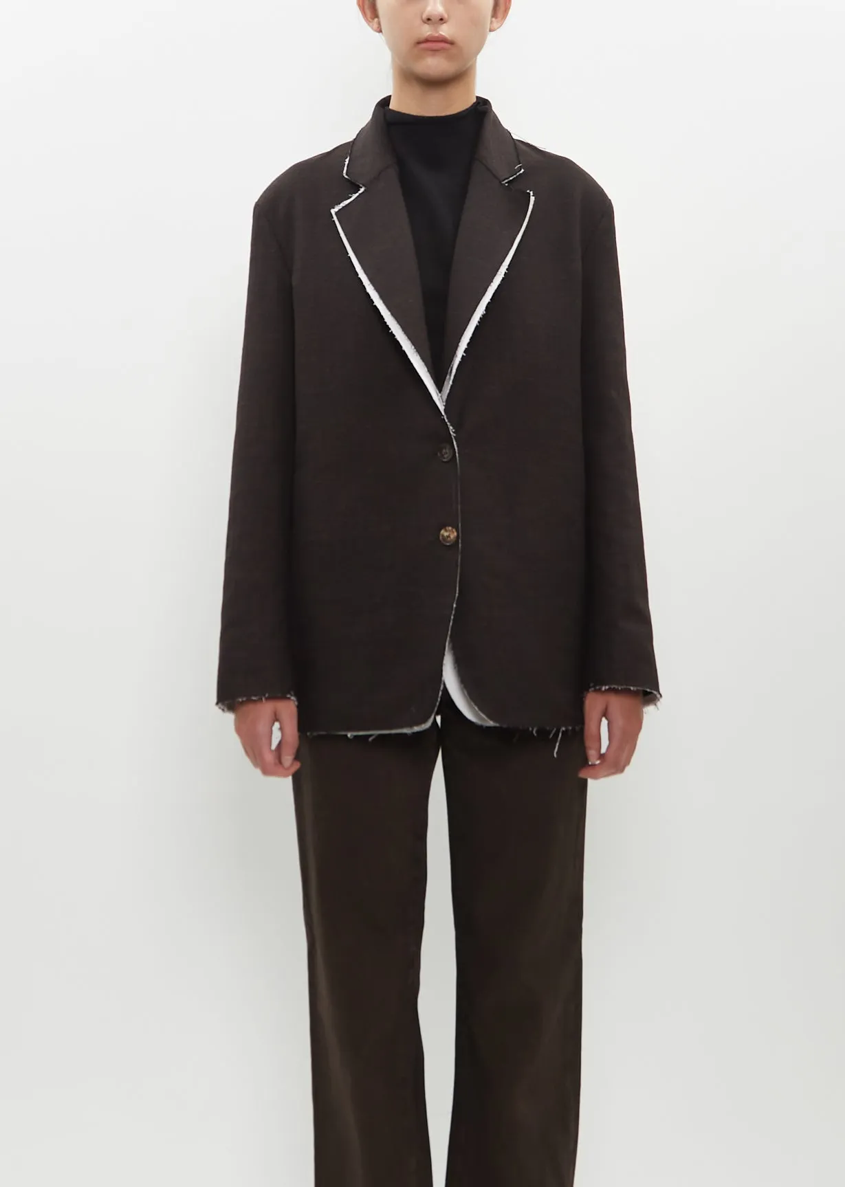 Textured Wool-Cotton Lysandre Jacket sold by La Garconne product image thumbnail 2