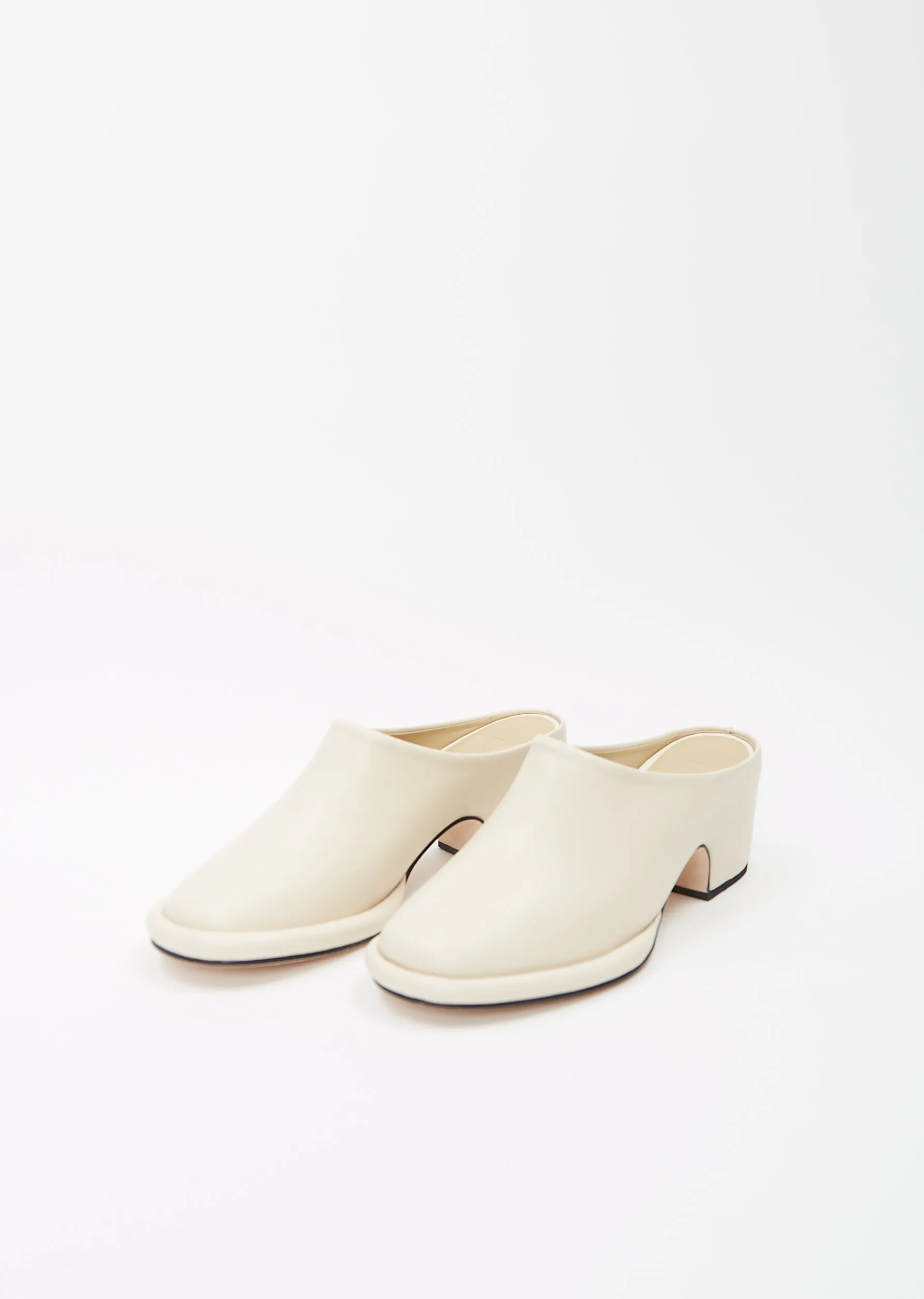 Leather Arch Mule — Ivory sold by La Garconne product image thumbnail 2