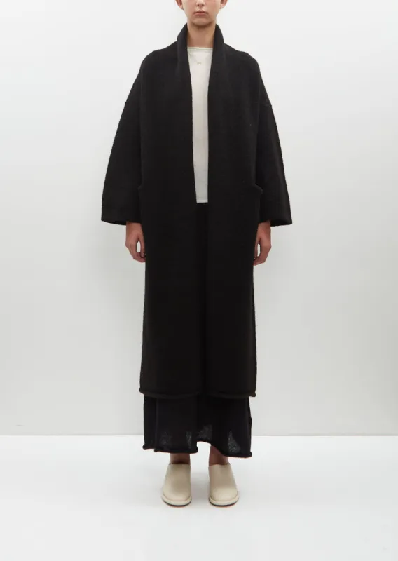 Alpaca Long Shawl Cardigan sold by La Garconne