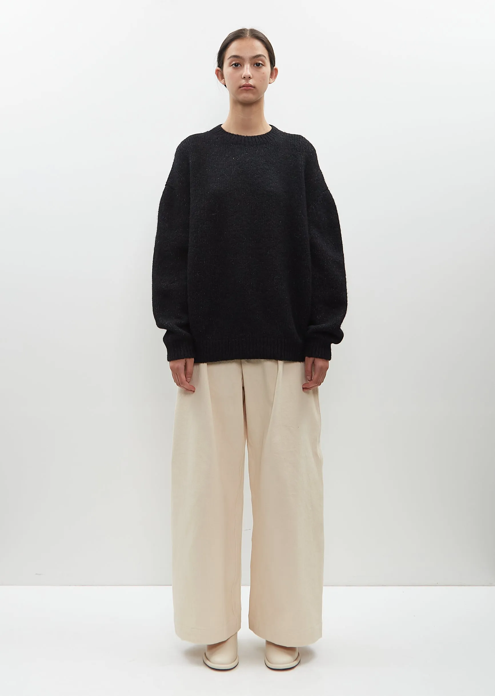 Suri Alpaca Knit Loft Sweater — Black sold by La Garconne product image thumbnail 4