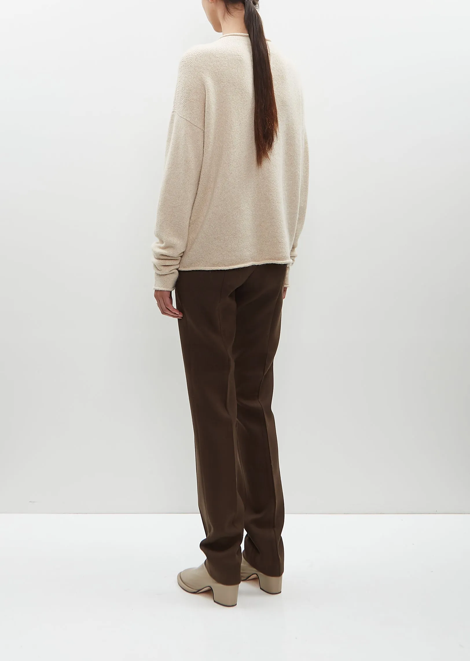 Alpaca Cashmere Knit Soft Crewneck sold by La Garconne product image thumbnail 3
