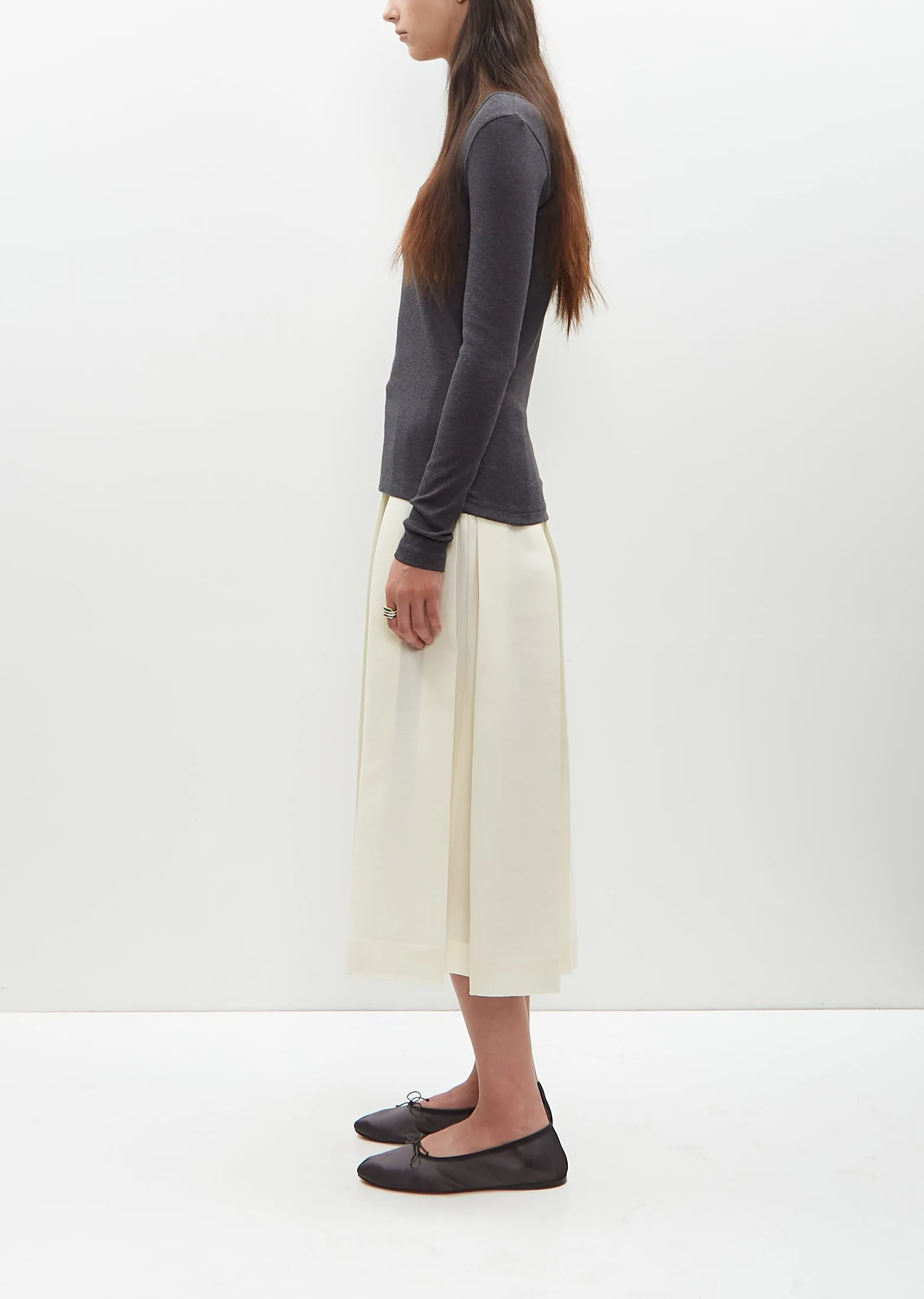 Classic Rib Top — Charcoal Mèlange sold by La Garconne product image thumbnail 2