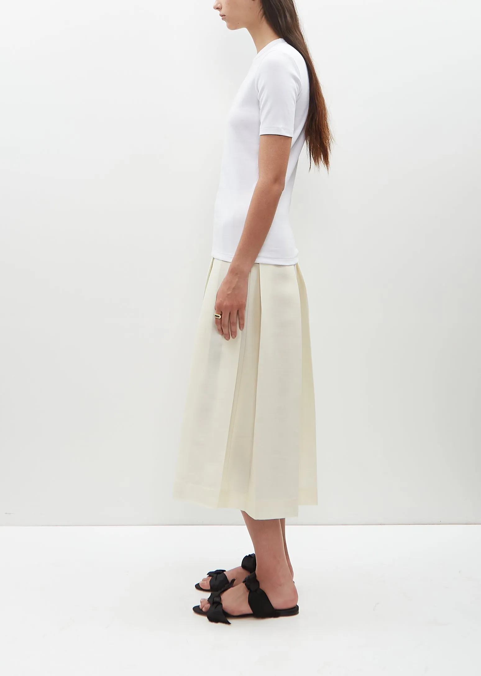 Classic Rib Tee — White sold by La Garconne product image thumbnail 2