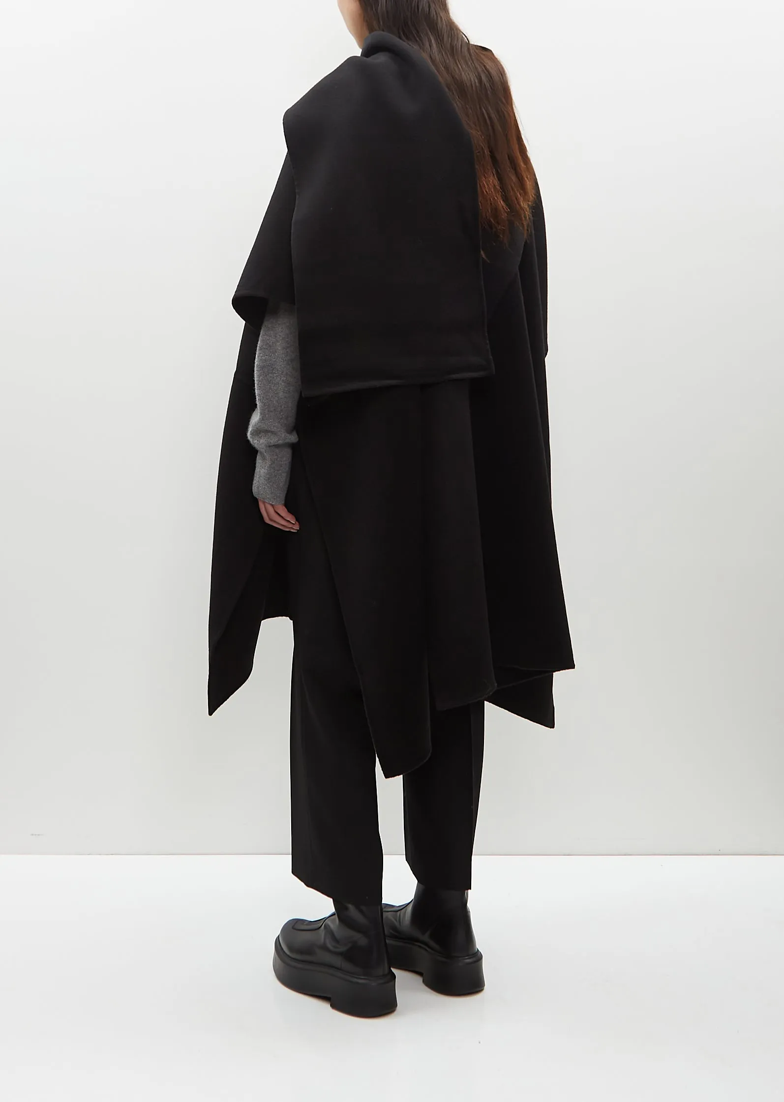 Wool Double Scarf Coat sold by La Garconne product image thumbnail 3