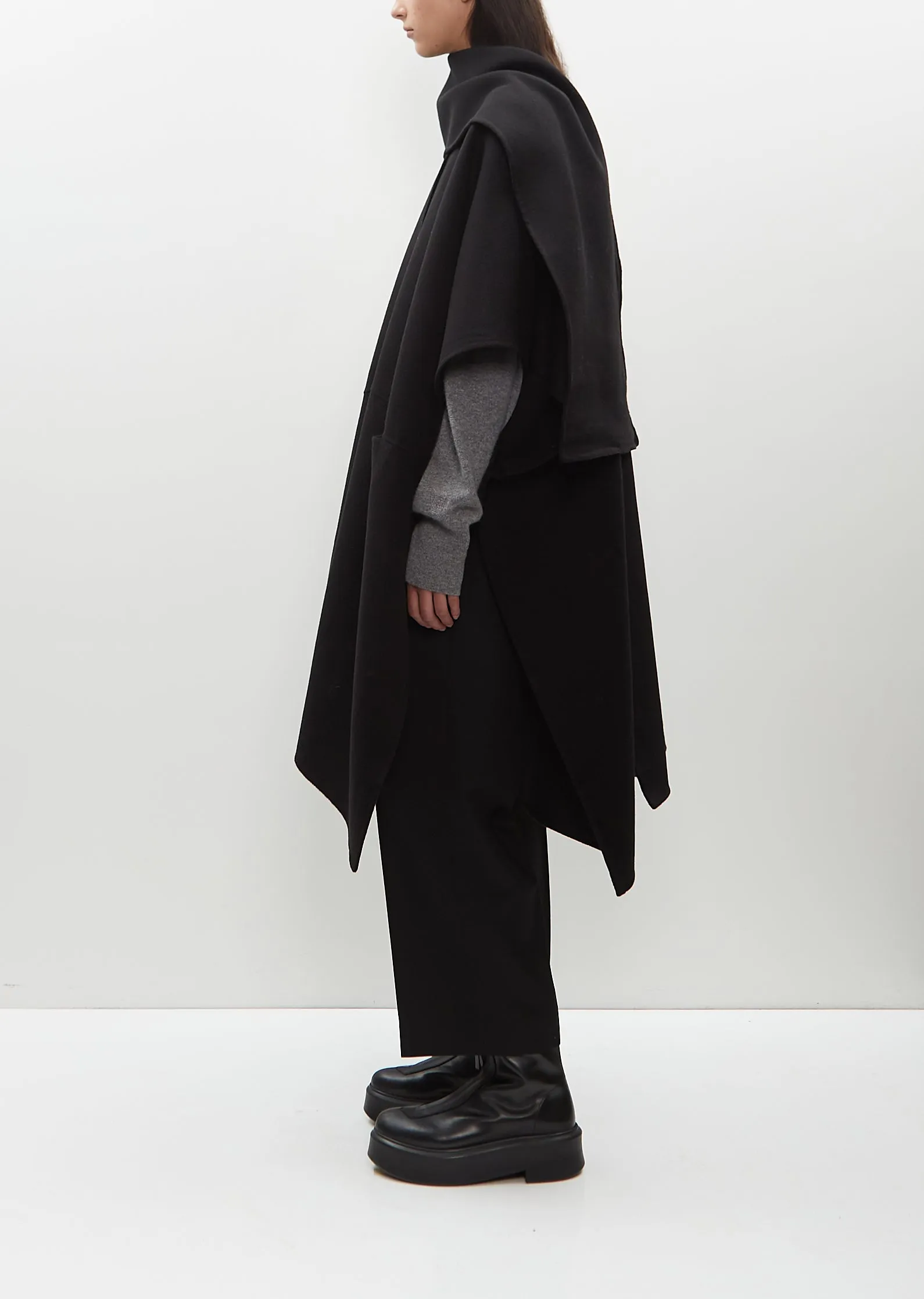 Wool Double Scarf Coat sold by La Garconne product image thumbnail 2