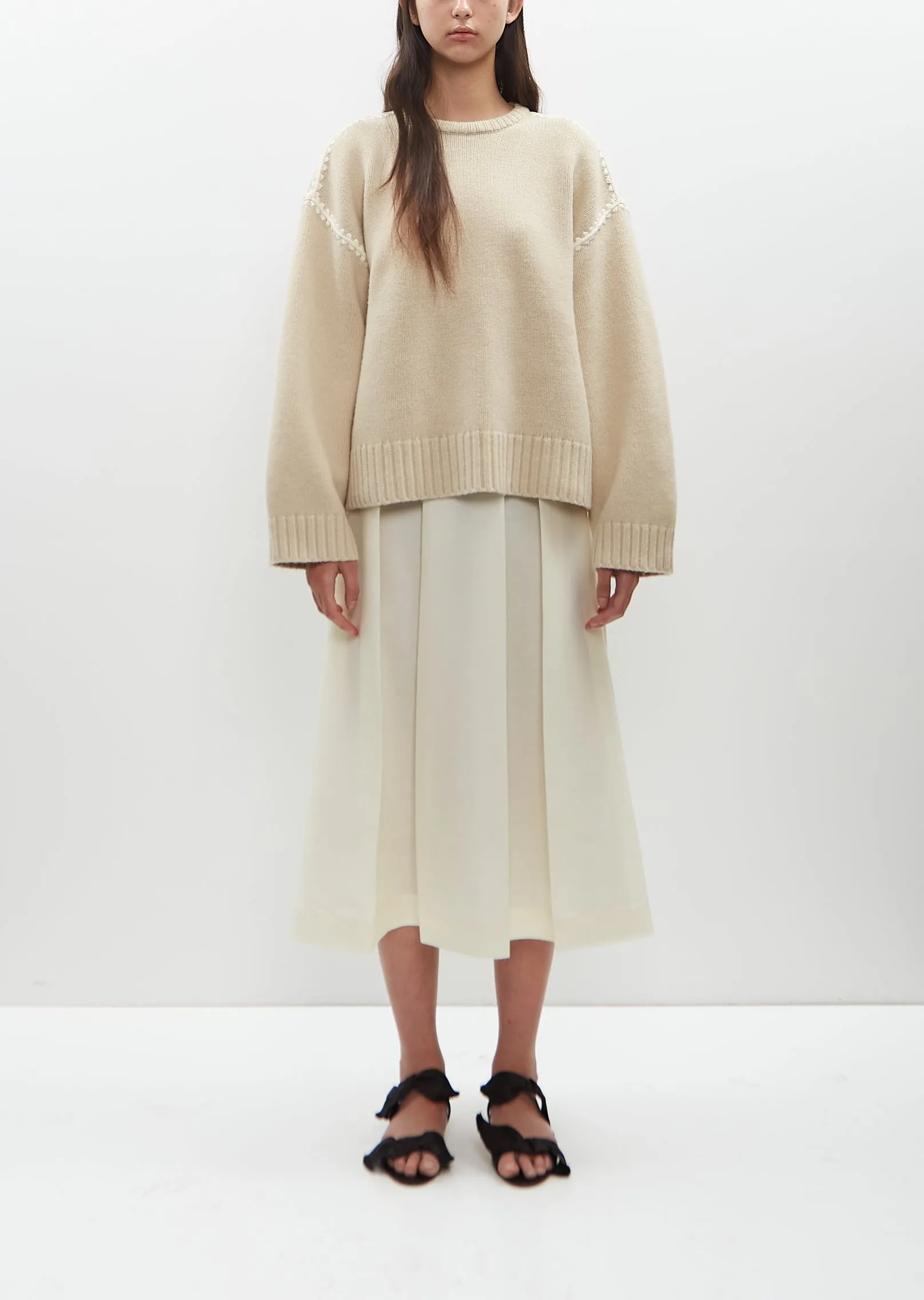 Wool Cashmere Embroidered Sweater sold by La Garconne product image thumbnail 4