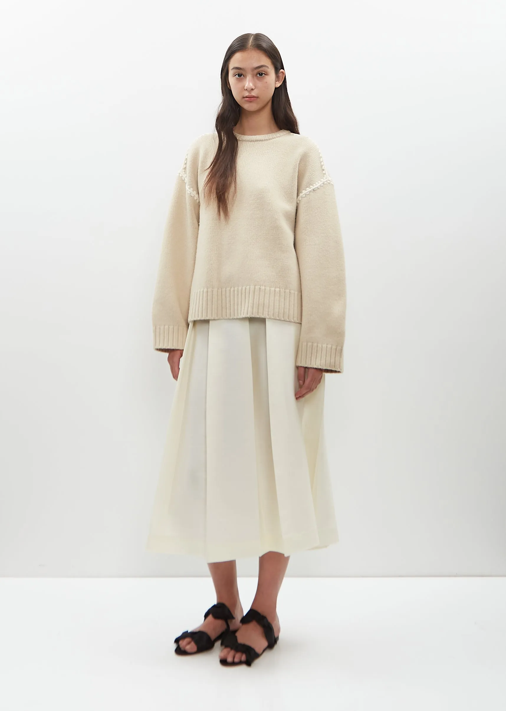 Wool Cashmere Embroidered Sweater sold by La Garconne product image thumbnail 5