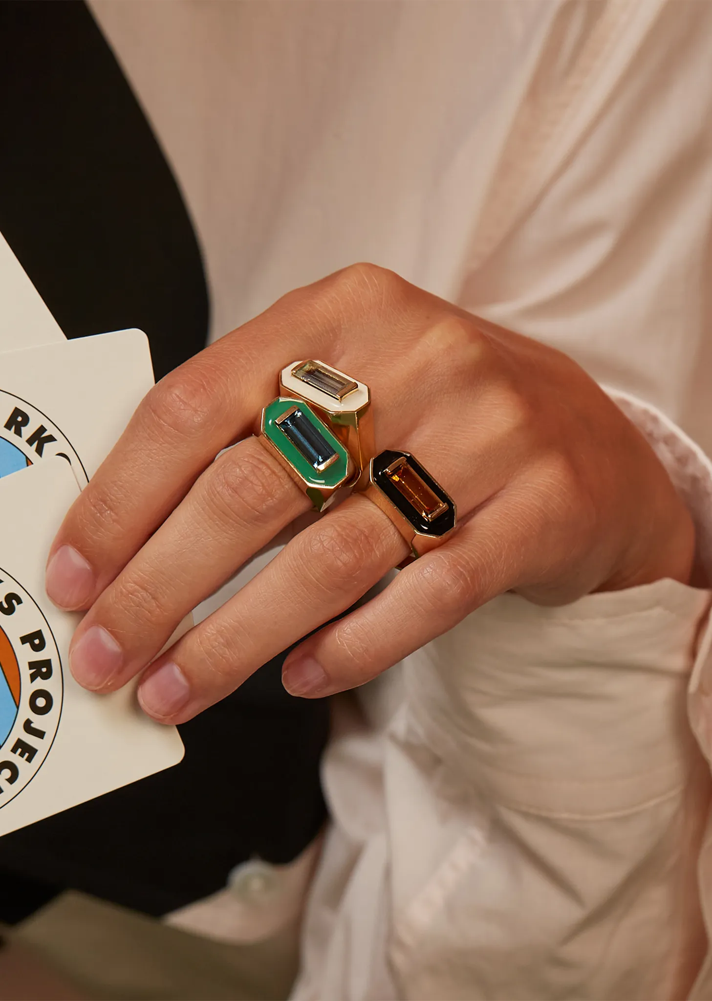 Deco Maxi Baguette Topaz Ring sold by La Garconne product image thumbnail 2