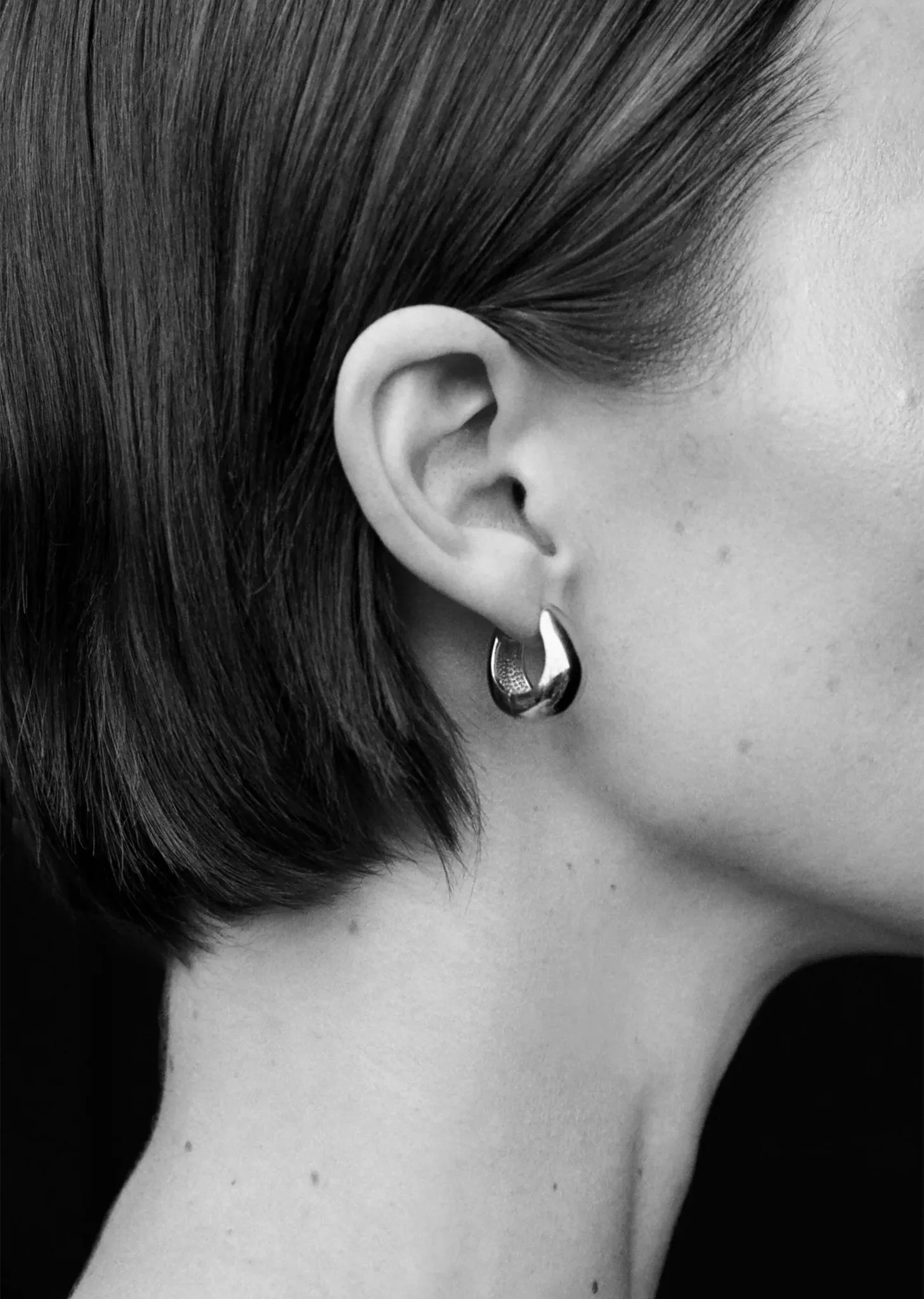 Gold Hinged Hoops sold by La Garconne product image thumbnail 2