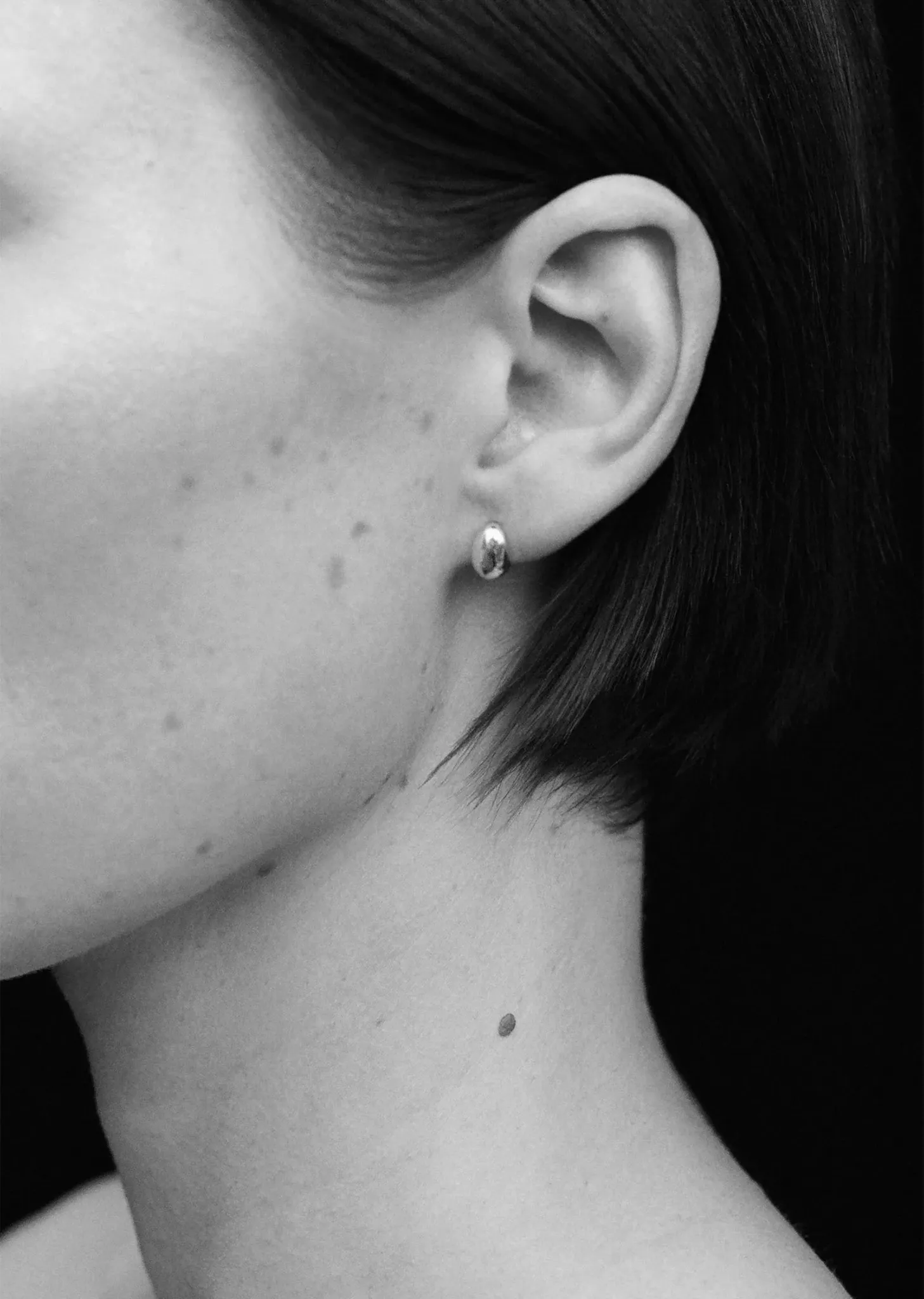 Tiny Egg Studs sold by La Garconne