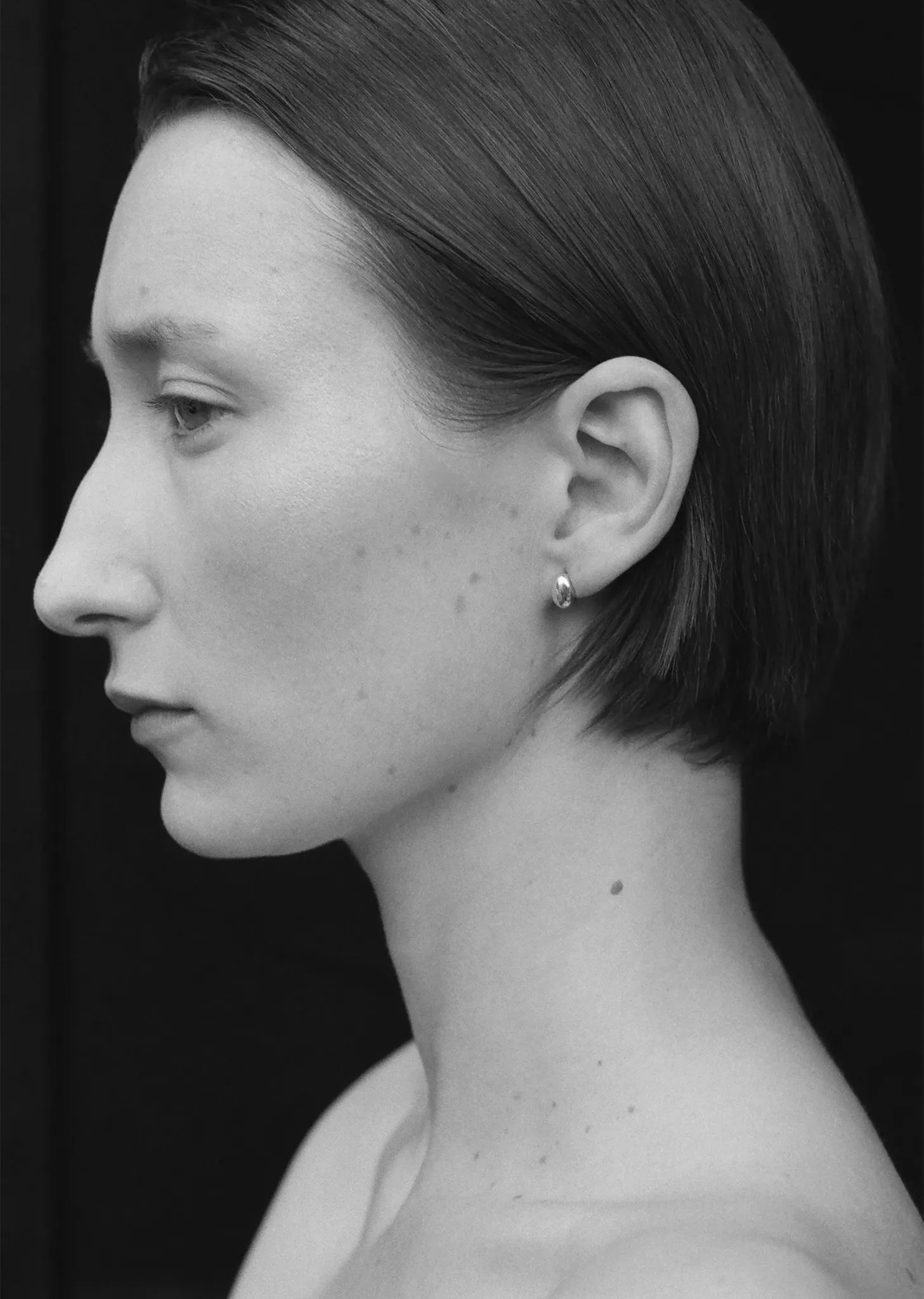 Gold Tiny Egg Studs sold by La Garconne product image thumbnail 3