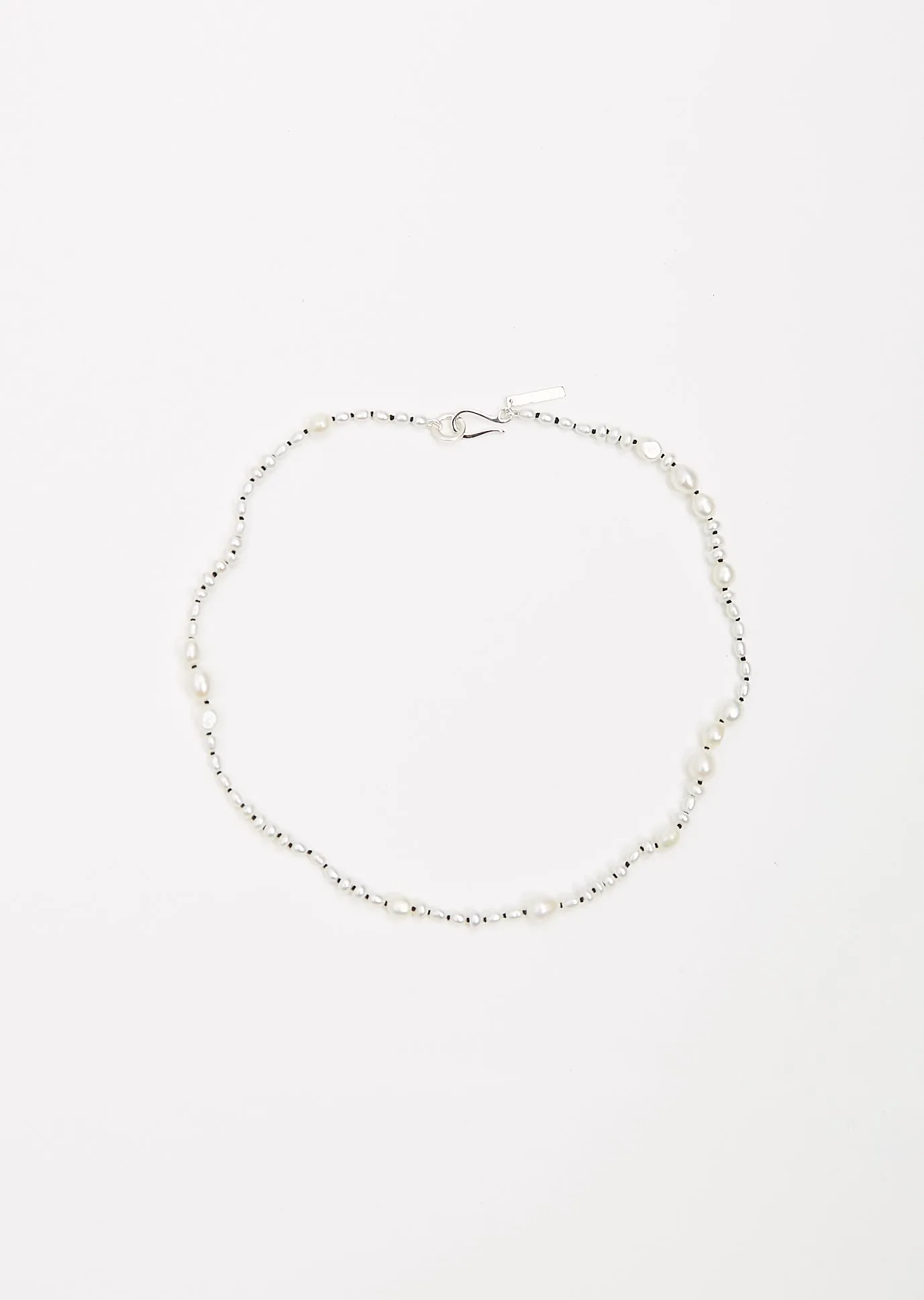 White Pearl Mermaid Necklace 15" sold by La Garconne product image thumbnail 2