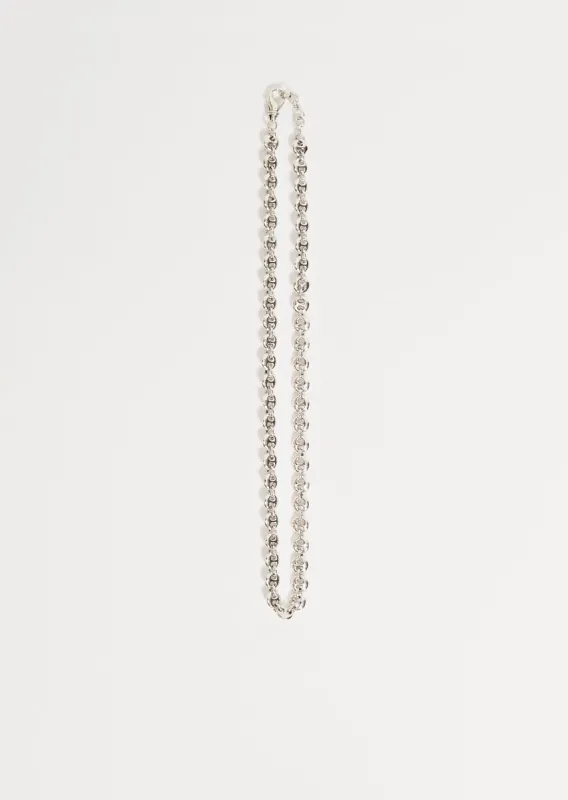 Small Circle Link Necklace sold by La Garconne