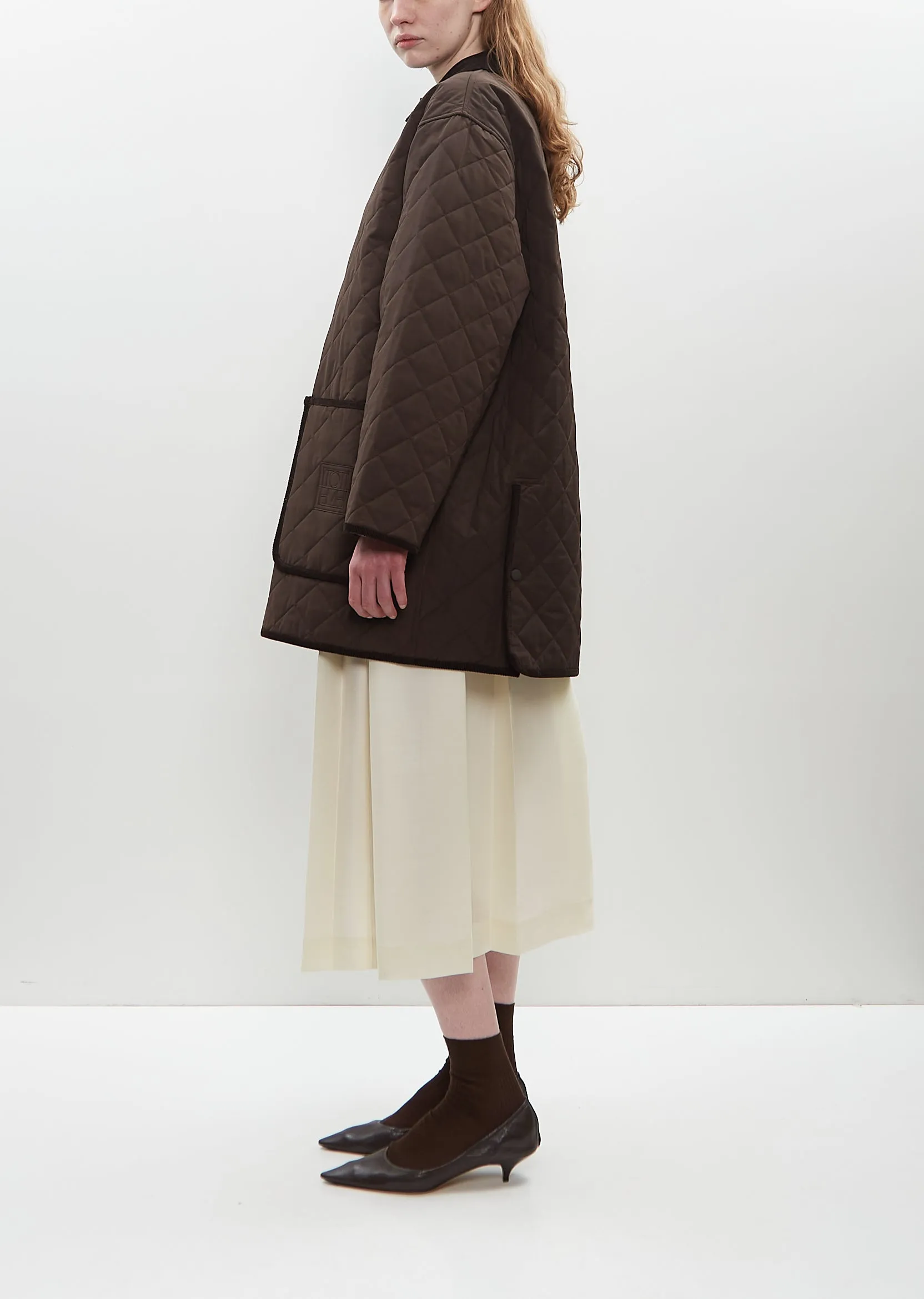 Quilted Cotton Barn Jacket sold by La Garconne product image thumbnail 2