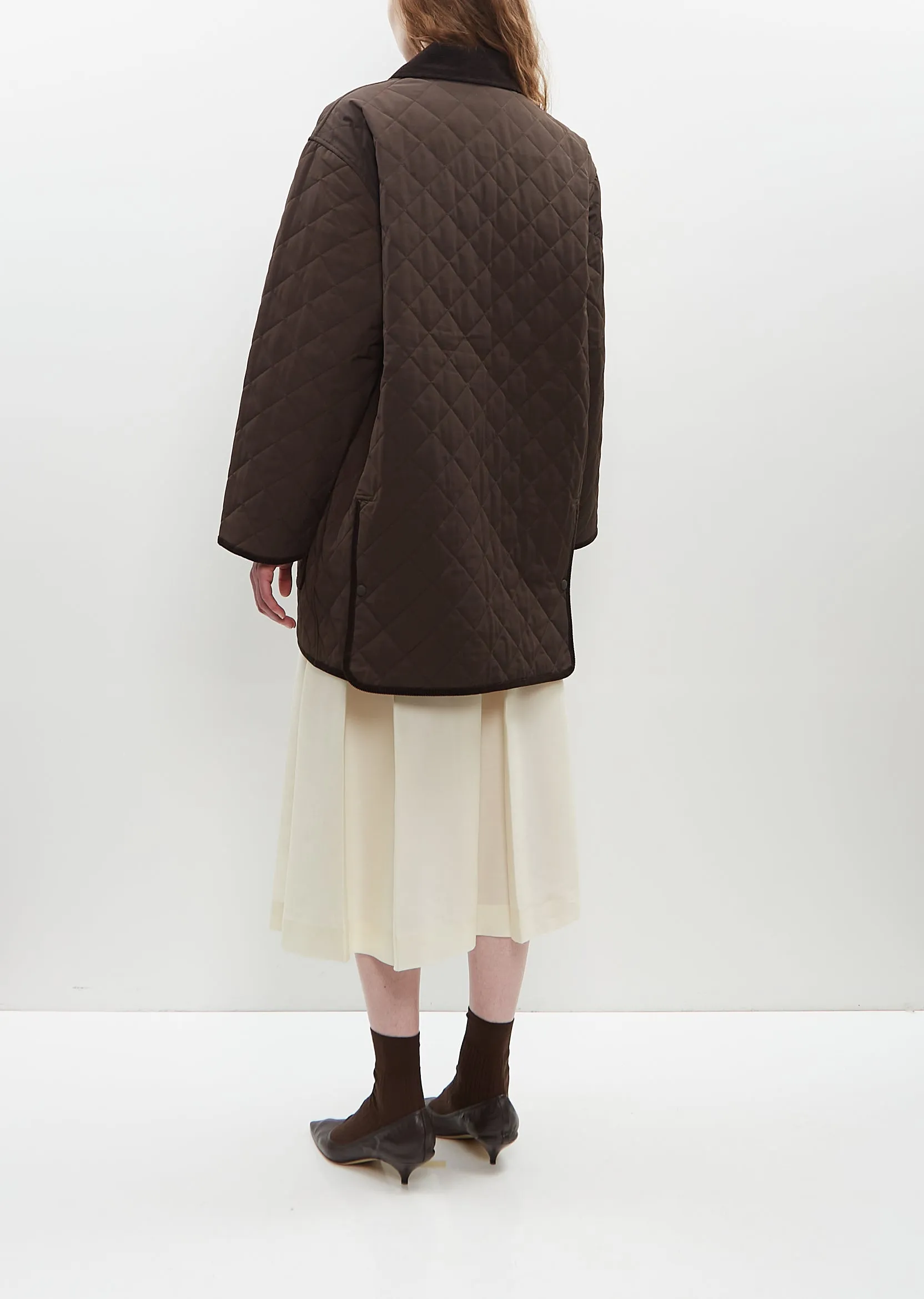 Quilted Cotton Barn Jacket sold by La Garconne product image thumbnail 3