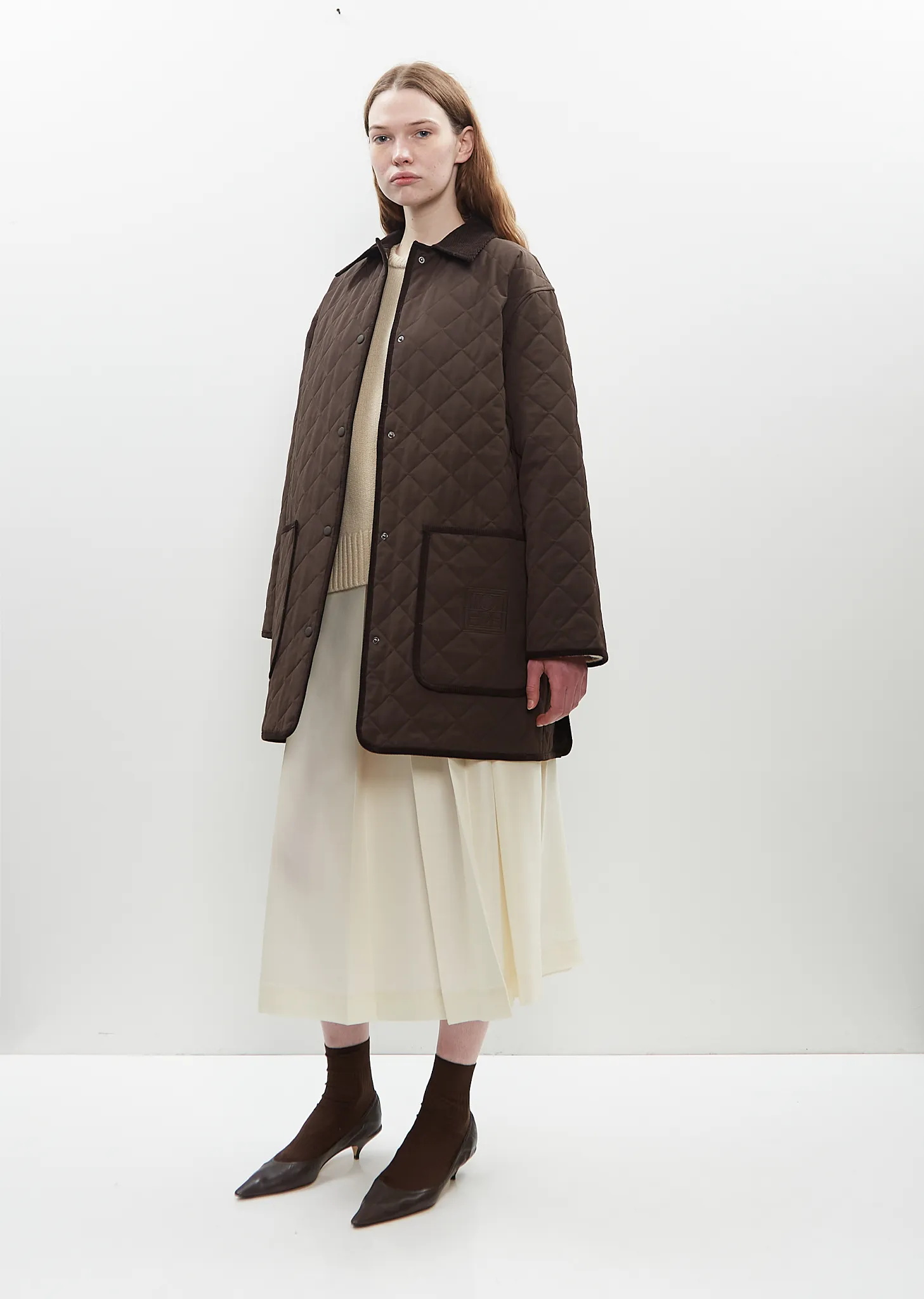 Quilted Cotton Barn Jacket sold by La Garconne product image thumbnail 5