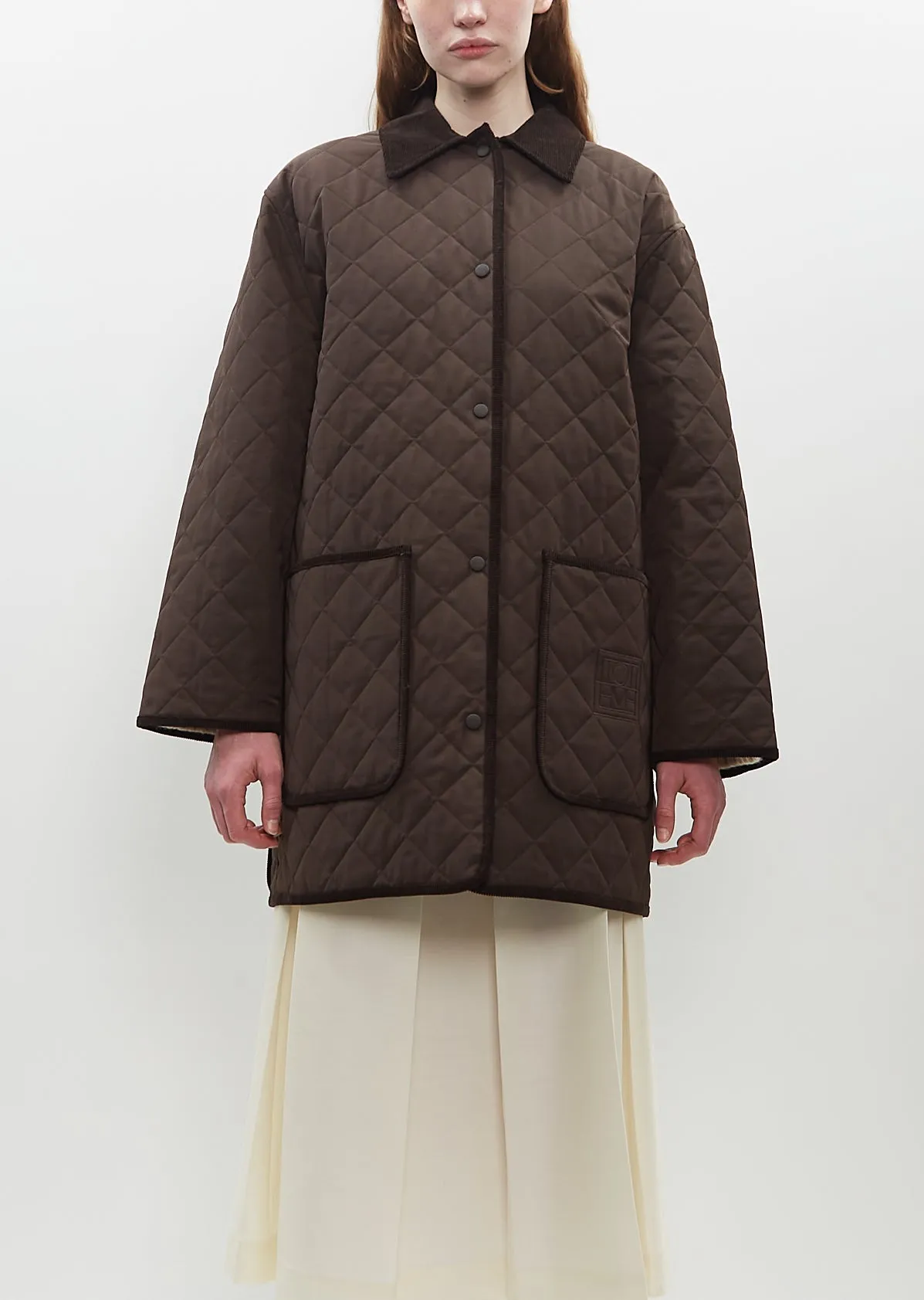 Quilted Cotton Barn Jacket sold by La Garconne