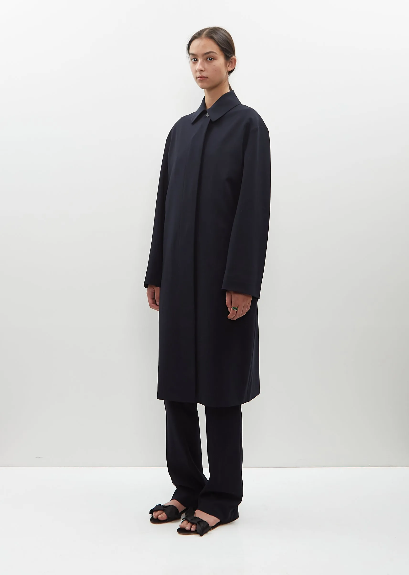 Light Wool Shatter Overcoat sold by La Garconne product image thumbnail 4