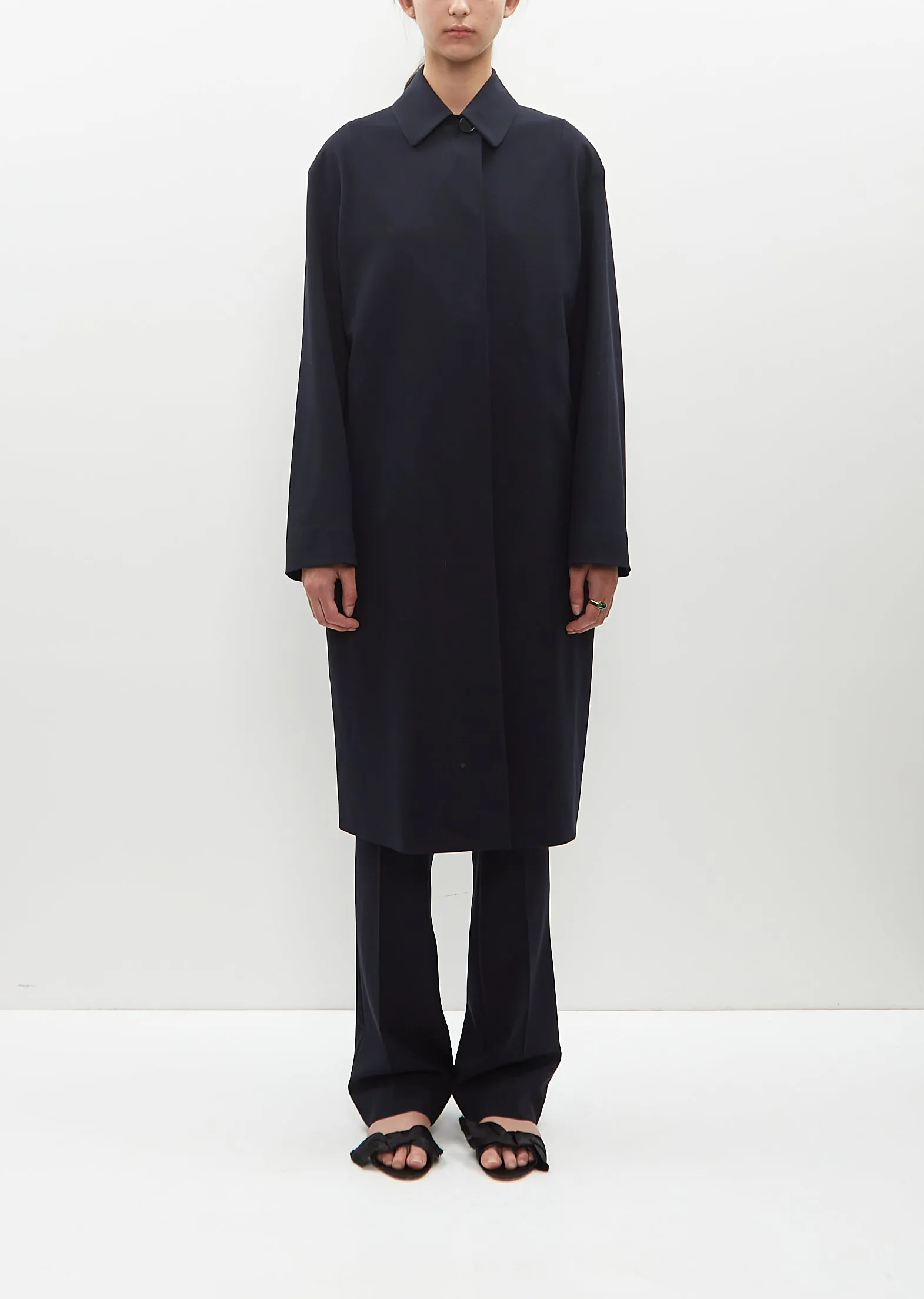 Light Wool Shatter Overcoat sold by La Garconne