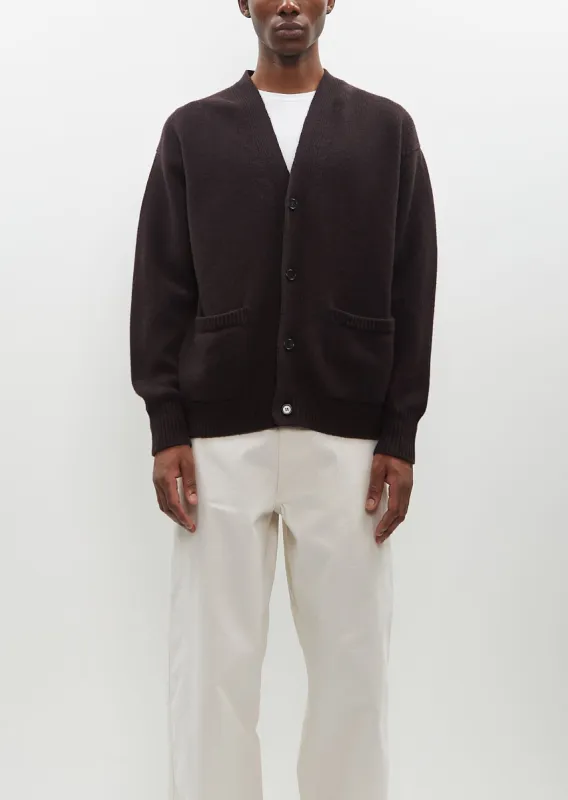 Boxy Cardigan — Ebony sold by La Garconne