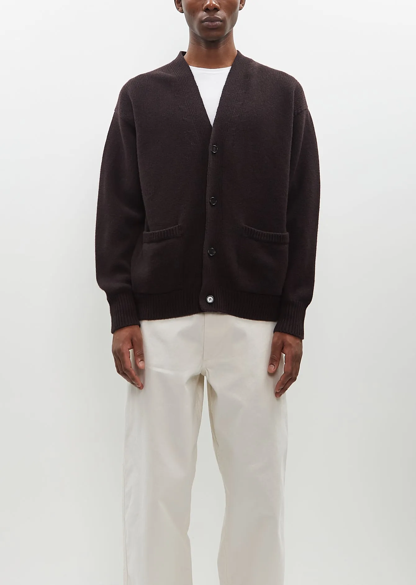 Boxy Cardigan — Ebony sold by La Garconne