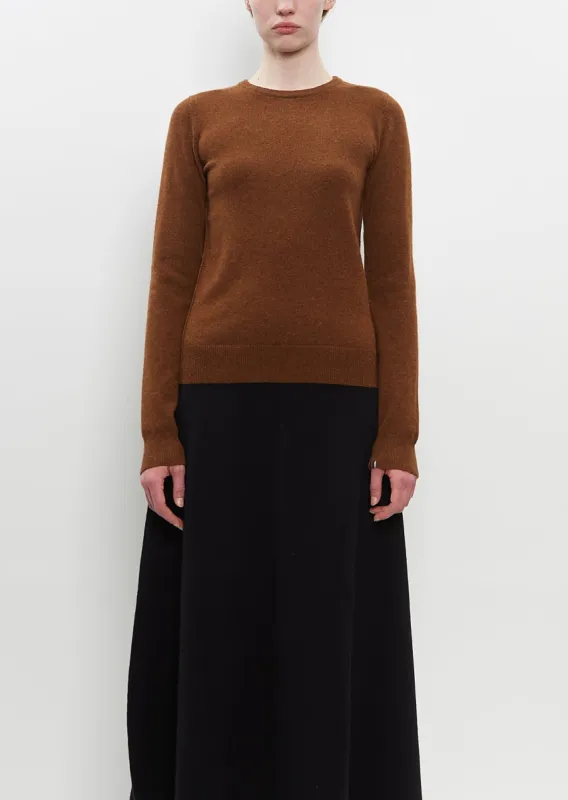 Cashmere Nylon n°41 Body Sweater — Rust sold by La Garconne