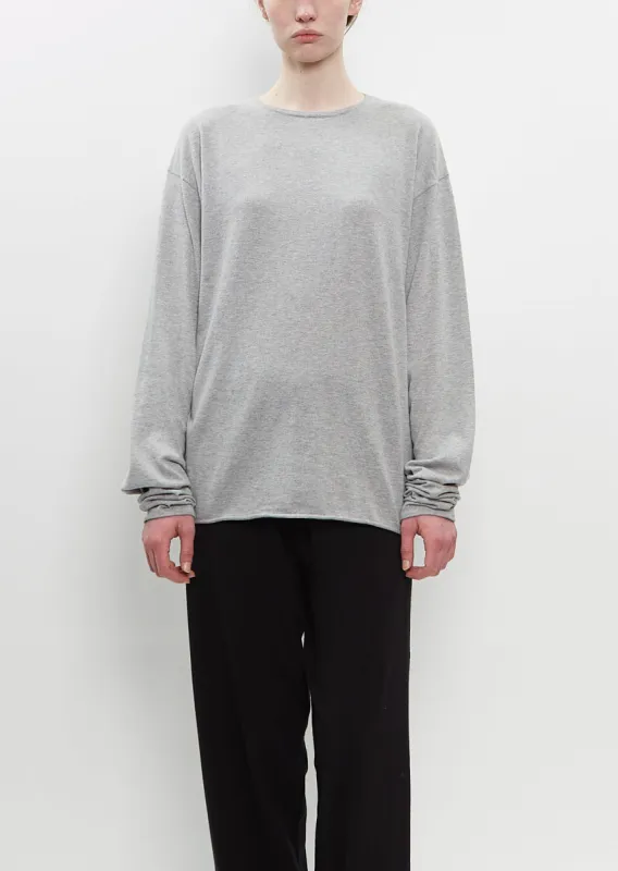 Cotton Cashmere  n°347 Aries Sweater — Grey sold by La Garconne
