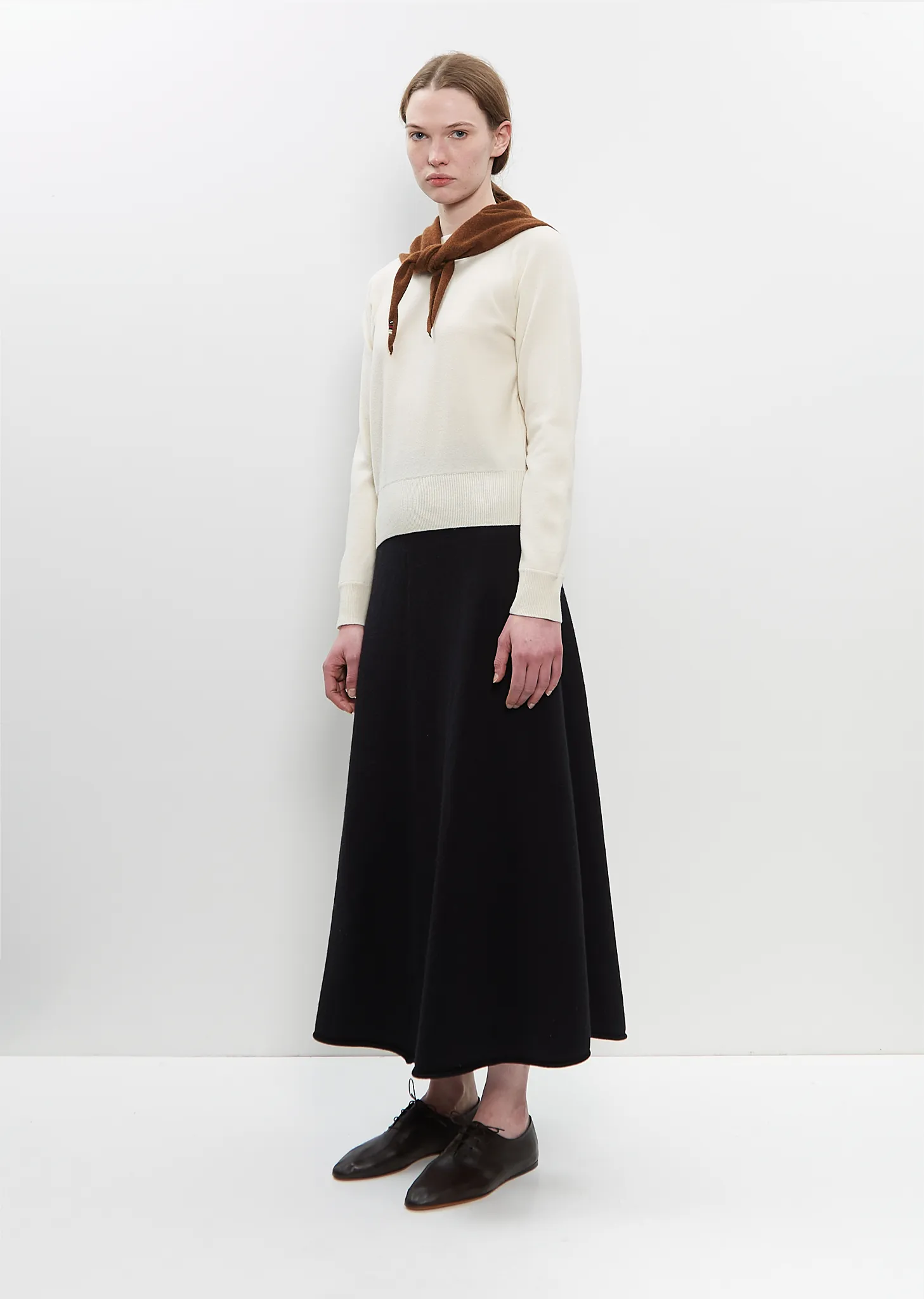 Cashmere Nylon n°35 Bandana Scarf — Rust sold by La Garconne product image thumbnail 2