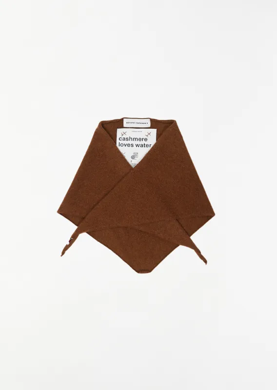 Cashmere Nylon n°35 Bandana Scarf — Rust sold by La Garconne