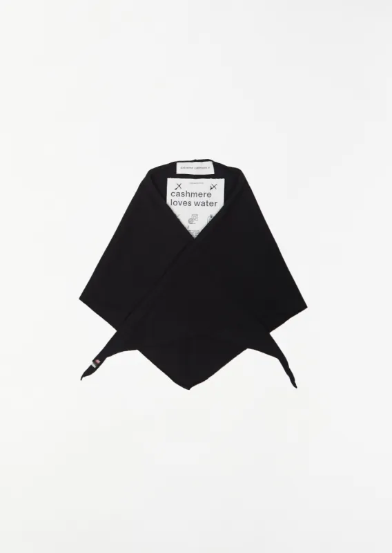 n°35 Bandana Cashmere Nylon Scarf — Raven sold by La Garconne