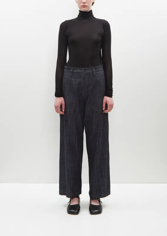 Cotton Denim Work Pants sold by La Garconne
