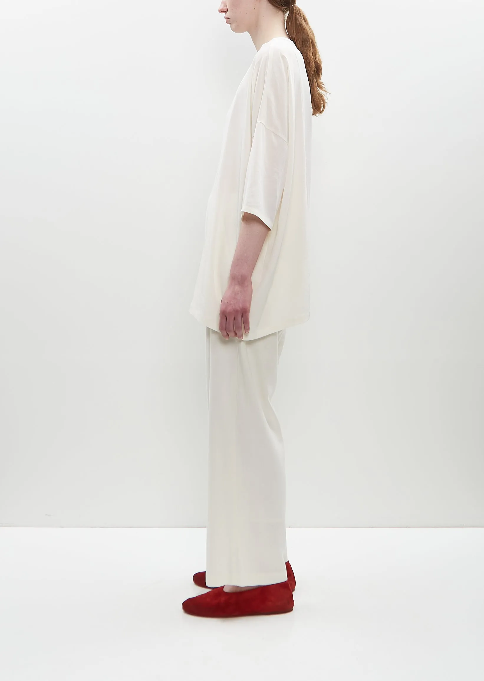 Stretch Jersey Asymmetrical Drop Top sold by La Garconne product image thumbnail 2