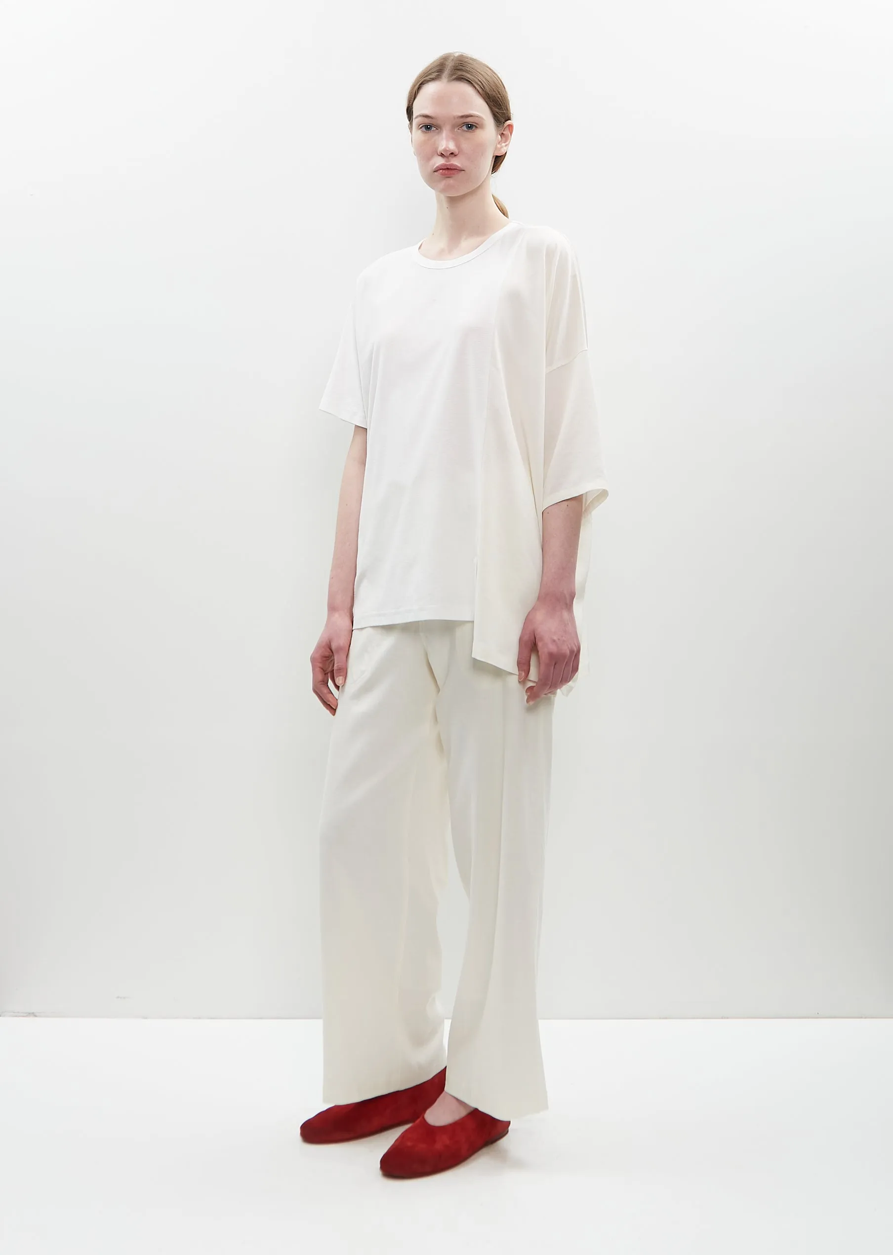 Stretch Jersey Asymmetrical Drop Top sold by La Garconne product image thumbnail 5