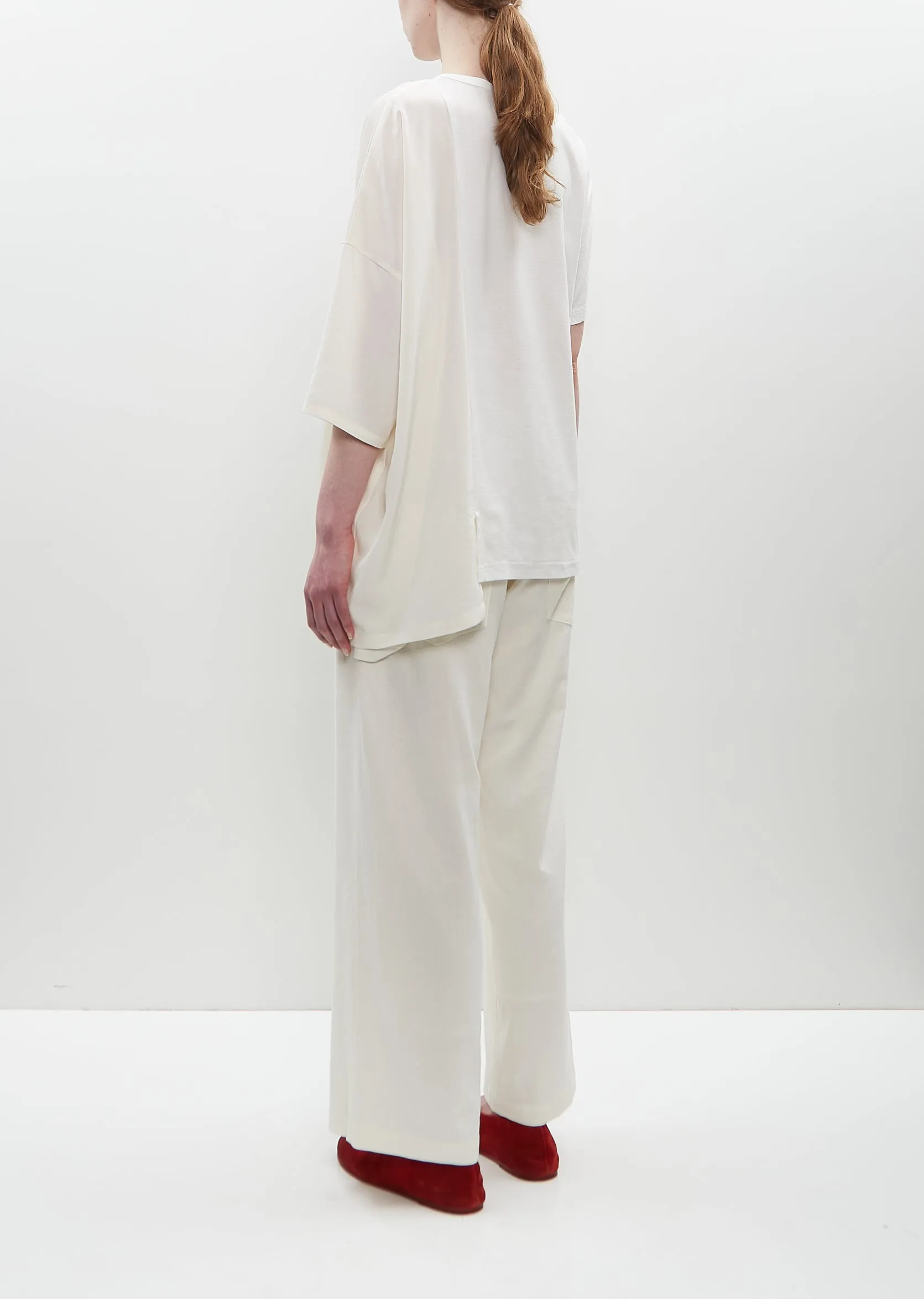 Stretch Jersey Asymmetrical Drop Top sold by La Garconne product image thumbnail 3