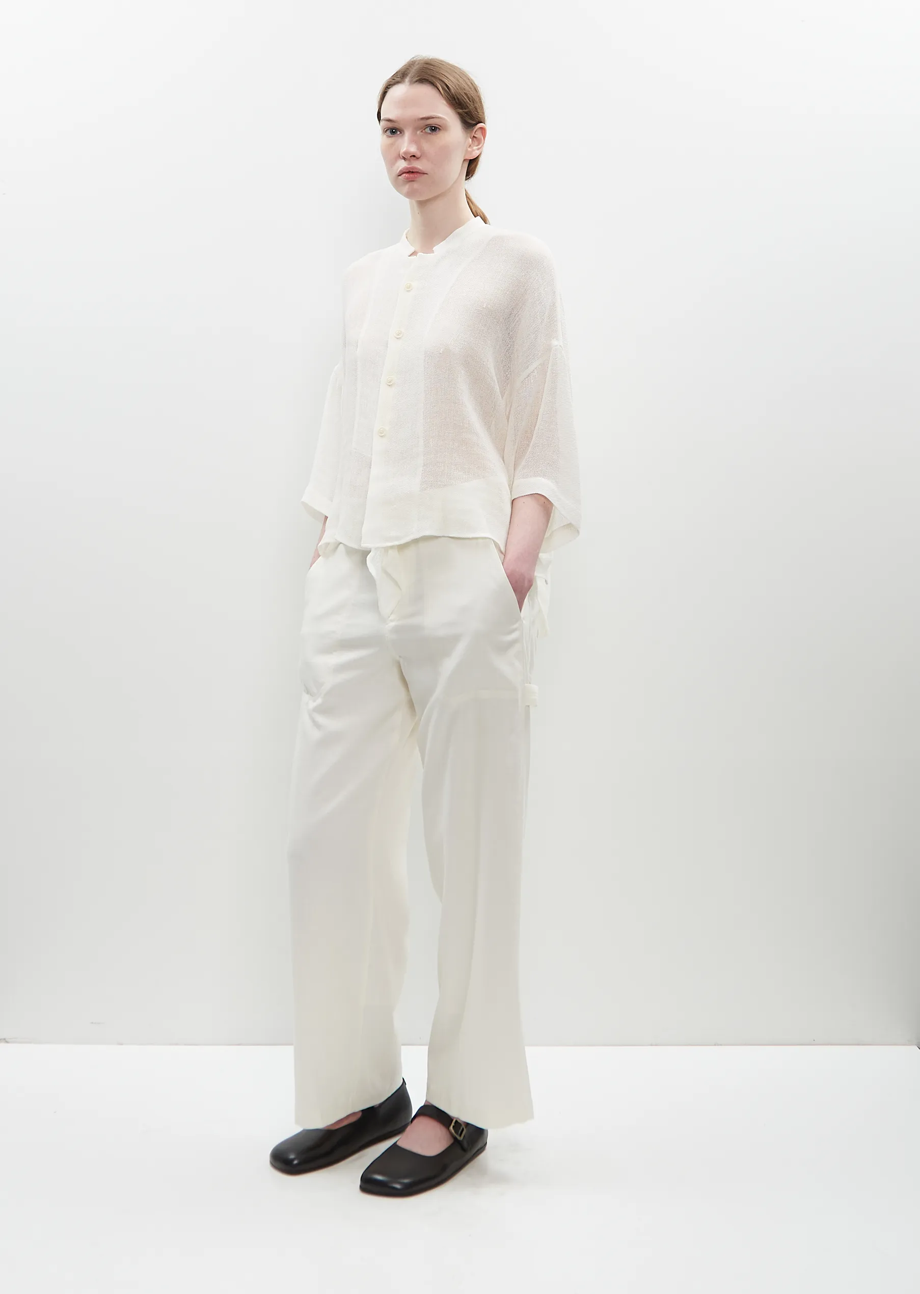 Viscose Flax Work Pants sold by La Garconne product image thumbnail 4