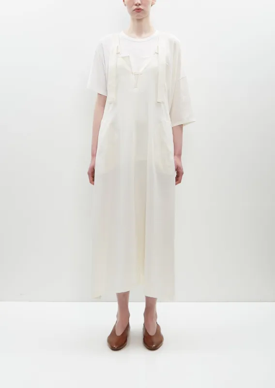 Viscose Flax Apron Strap Dress sold by La Garconne