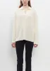 Ribbed Wool Louise Polo Sweater sold by La Garconne