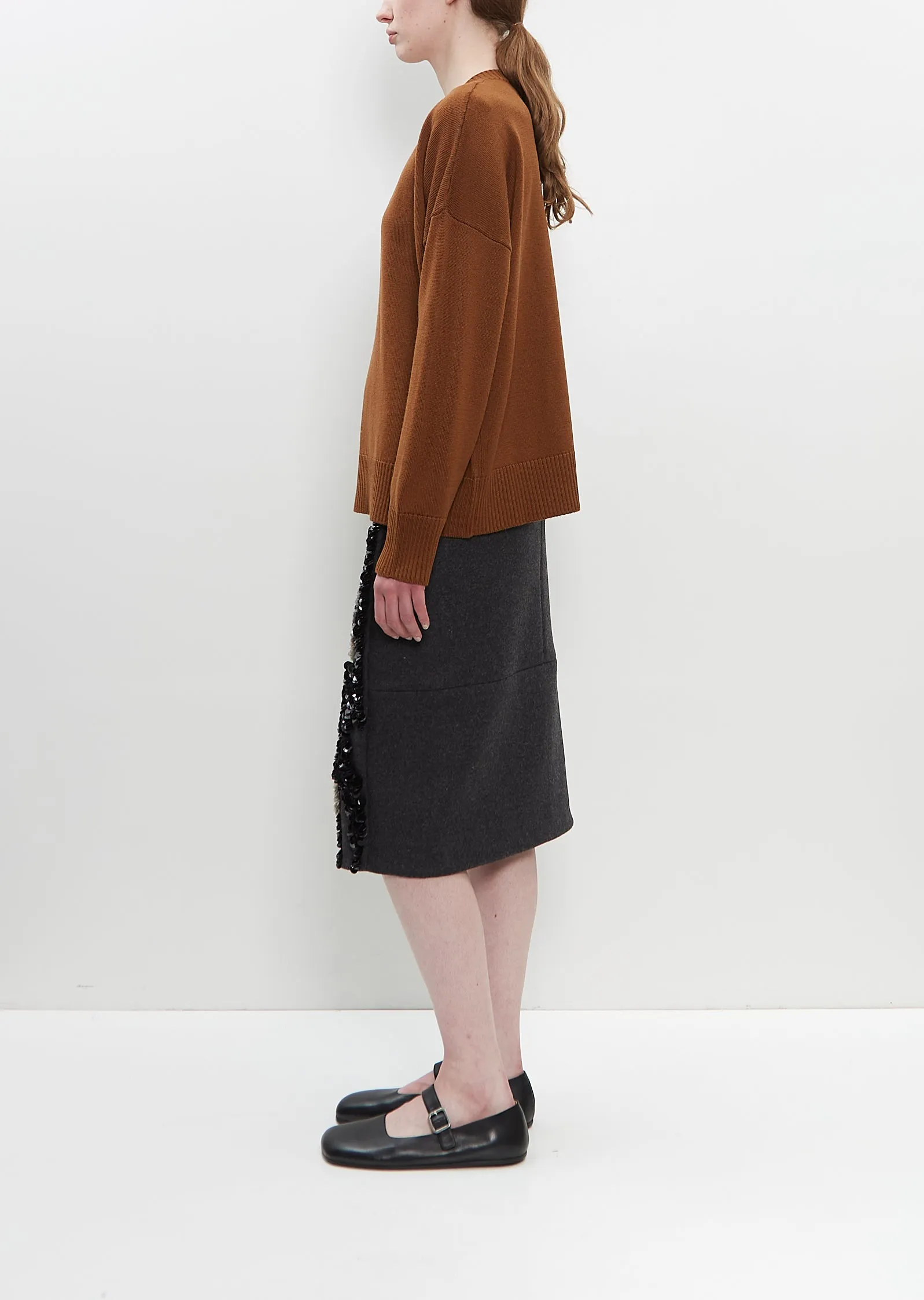 Merino Wool V Neck Knit sold by La Garconne product image thumbnail 2