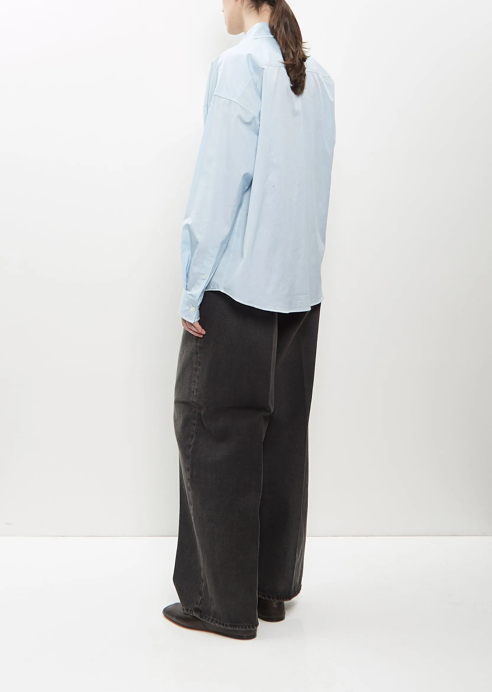 Cotton Contrast Overlock Uniform Shirt sold by La Garconne product image thumbnail 3